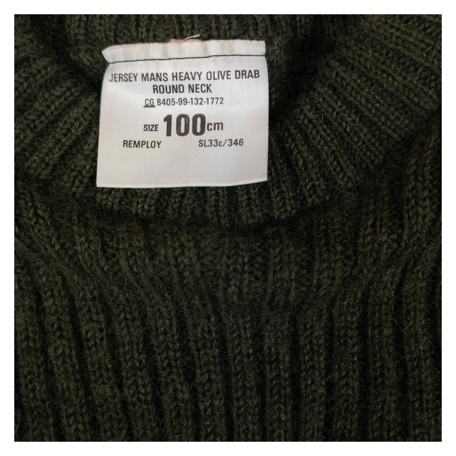 British Army Commando Sweater Woolly Pully Olive Green Medium 100cm Grade 1 by OTHER – | RewearableUK