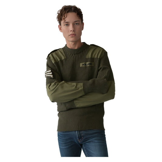 British Army Commando Sweater Woolly Pully w/ Patches | Men's Medium (100cm) by OTHER – | RewearableUK