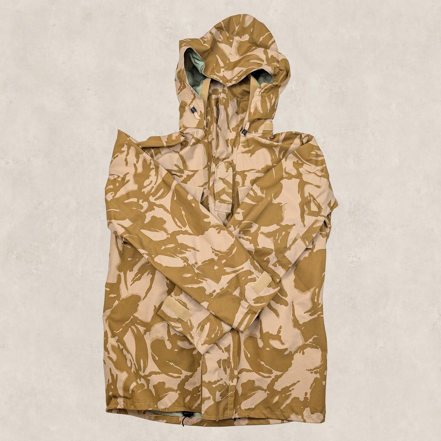British Army Desert DPM MVP Waterproof Combat Jacket 180/104 Hooded by RewearableUK – | RewearableUK