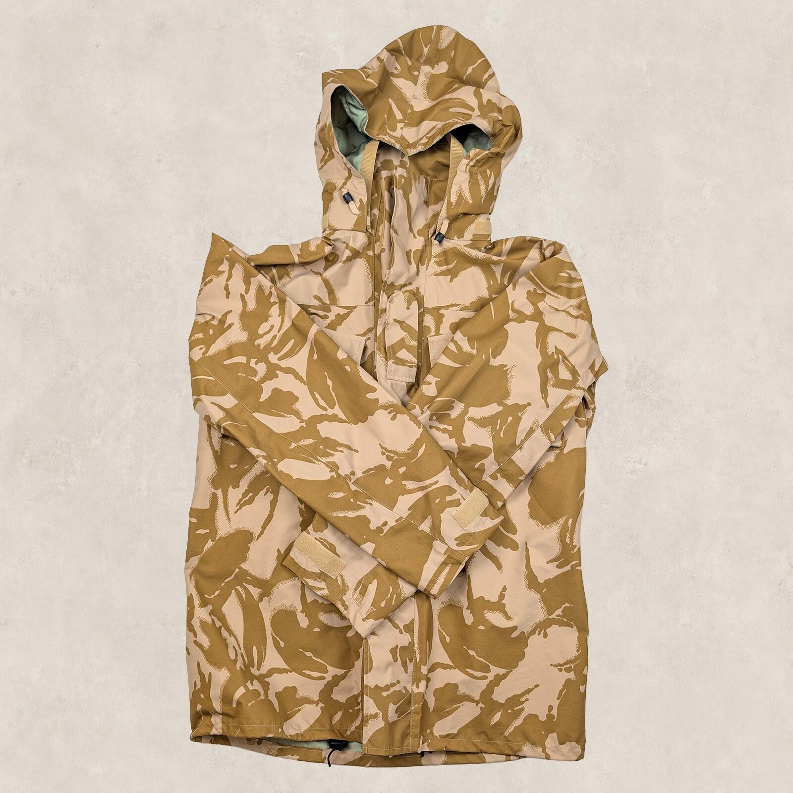 British Army Desert DPM MVP Waterproof Combat Jacket 180/104 Hooded by RewearableUK – | RewearableUK