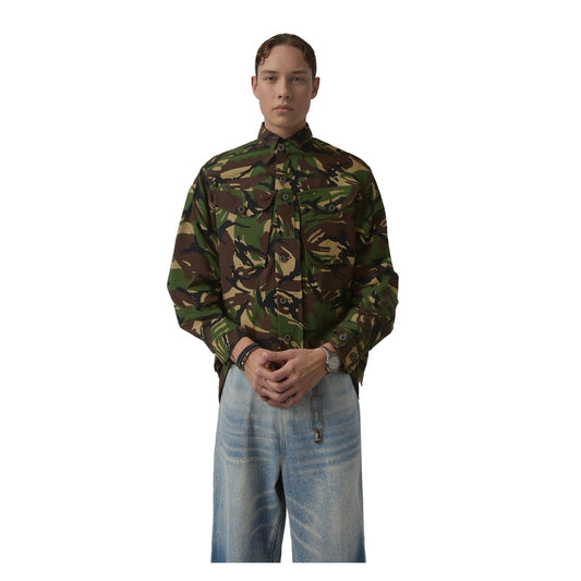 British Army DPM Camo Combat Shirt Lightweight | Men's Medium Long by RewearableUK – | RewearableUK