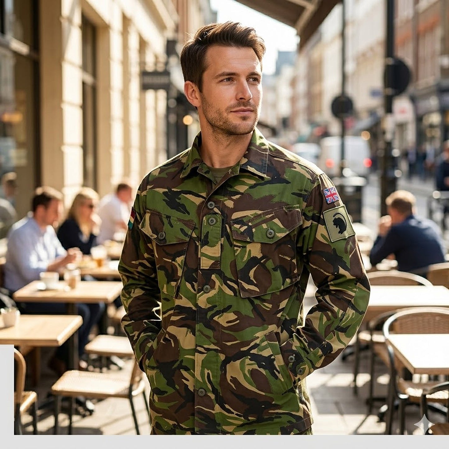 british army dpm camo combat smock jacket military shirt with ravc patch 180 96 by RewearableUK – MILITARY | RewearableUK