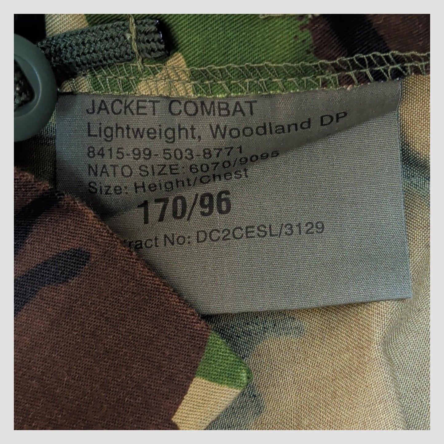 British Army DPM Combat Jacket 170/96 Small Woodland Camo Military by military surplus – | RewearableUK