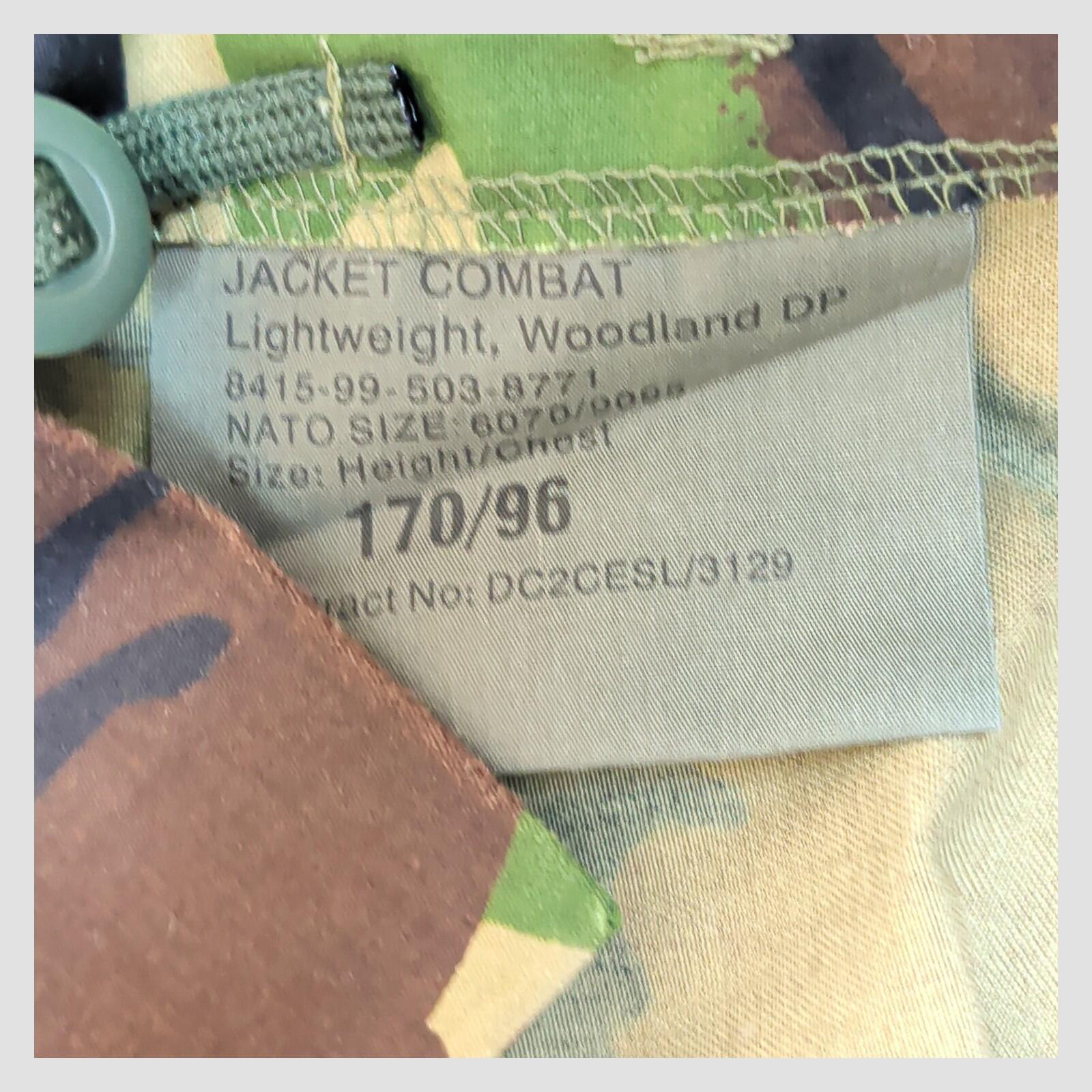 British Army DPM Combat Jacket 170/96 Small Woodland Camo Military by military surplus – | RewearableUK