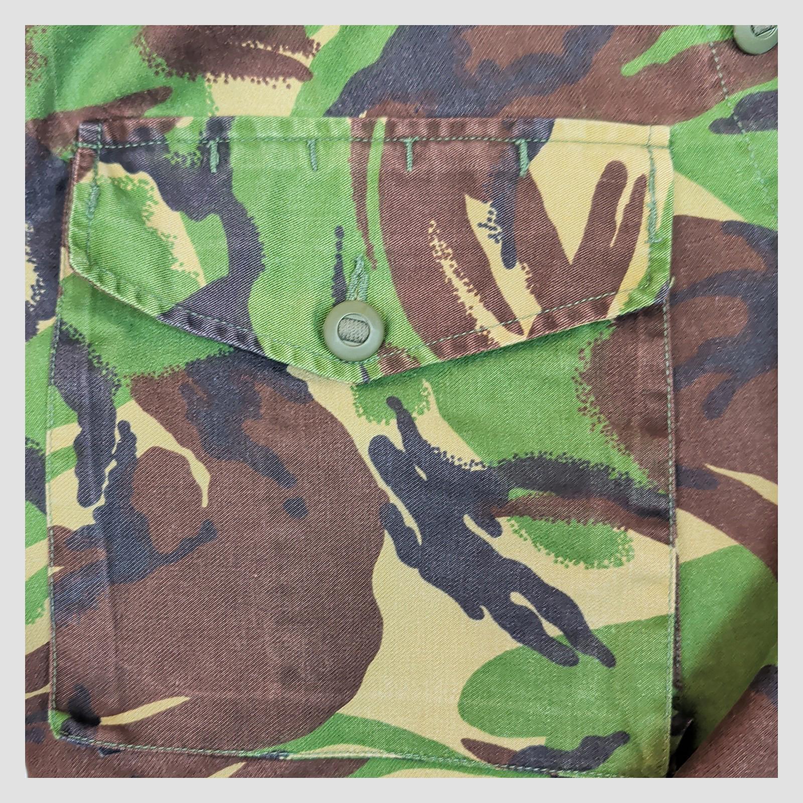 British Army DPM Combat Jacket Large Short 170/112 Woodland Camo Shirt by RewearableUK – | RewearableUK