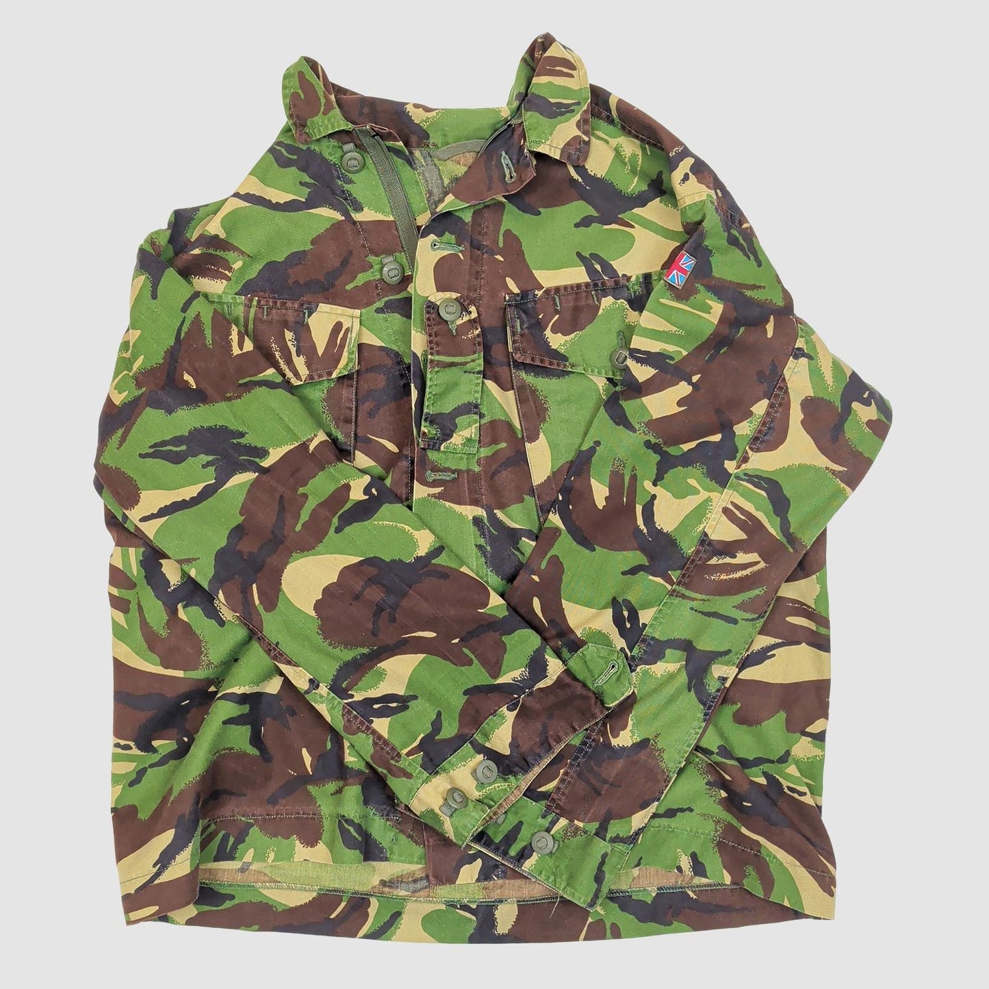 British Army DPM Combat Jacket Large Short 170/112 Woodland Camo Shirt by RewearableUK – | RewearableUK
