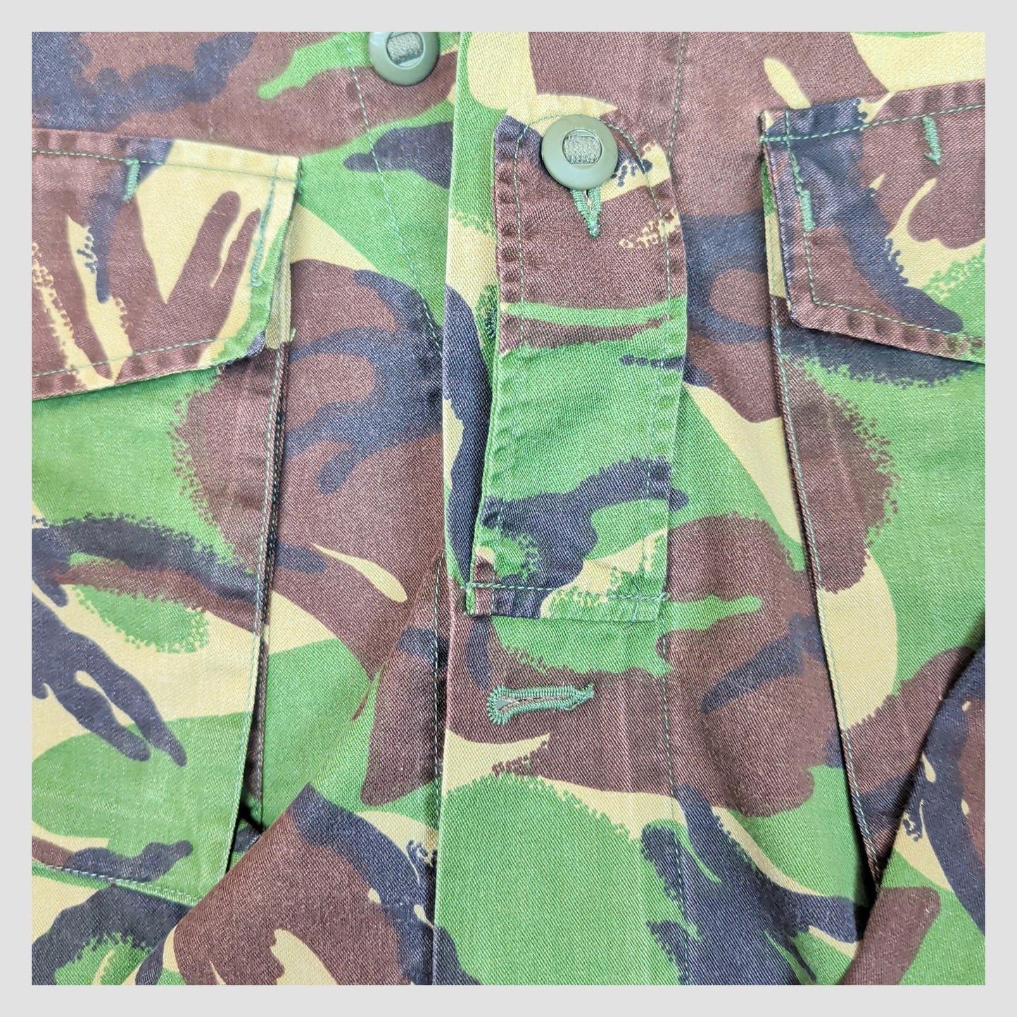 British Army DPM Combat Jacket Large Short 170/112 Woodland Camo Shirt by RewearableUK – | RewearableUK