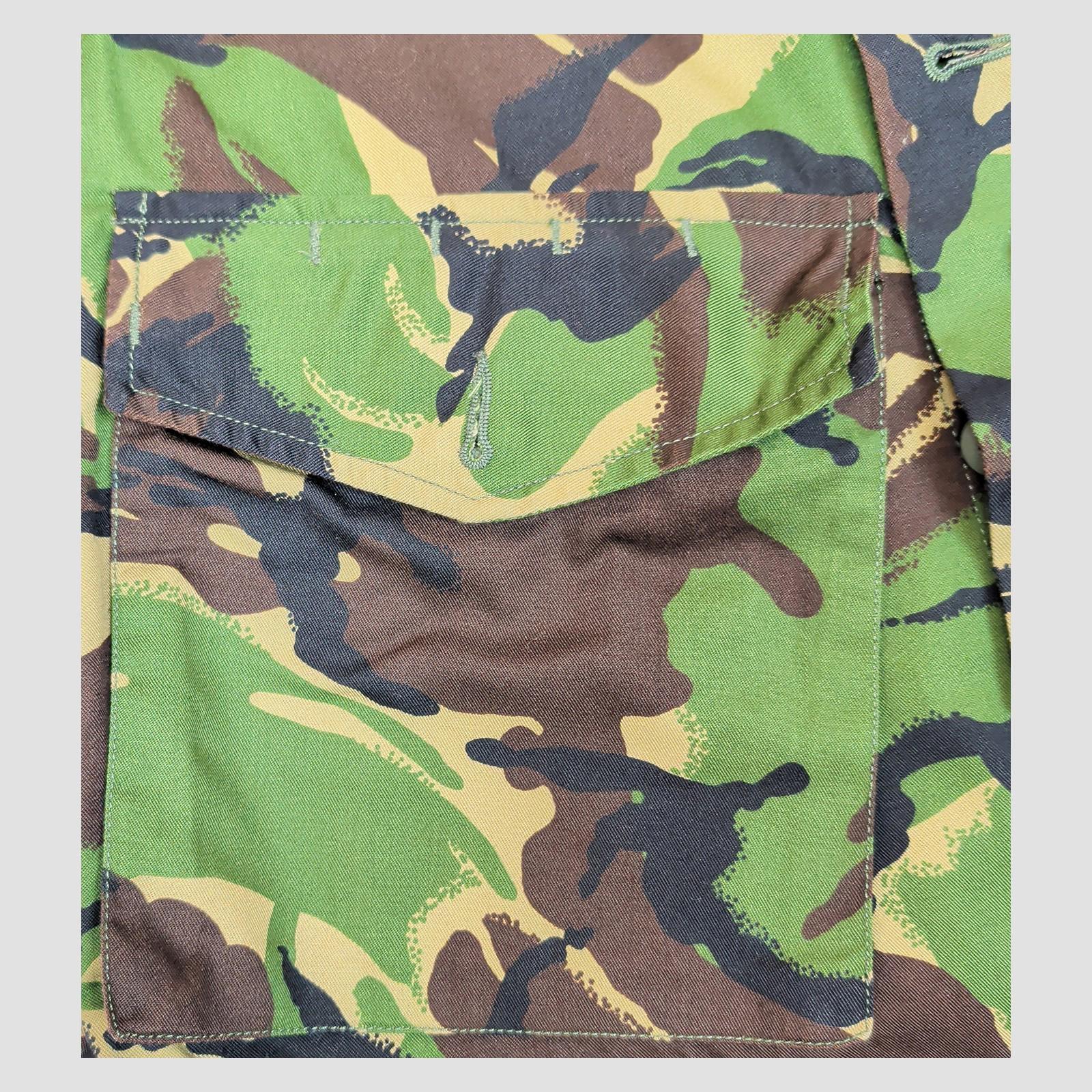 British Army DPM Combat Jacket Small Regular 170/96 Woodland Camo Shirt by RewearableUK – | RewearableUK