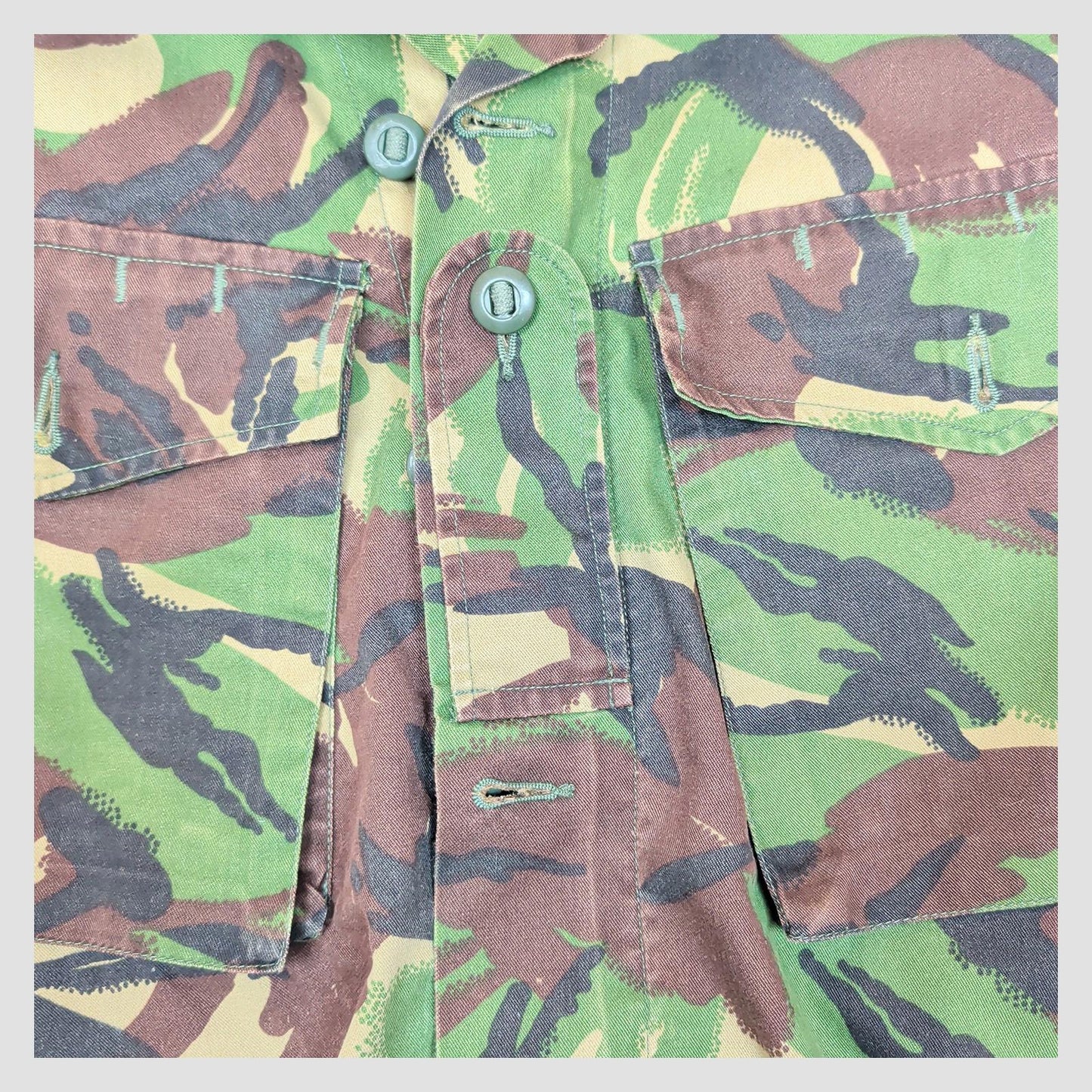 British Army DPM Combat Jacket Small Regular 170/96 Woodland Camo Shirt by RewearableUK – | RewearableUK
