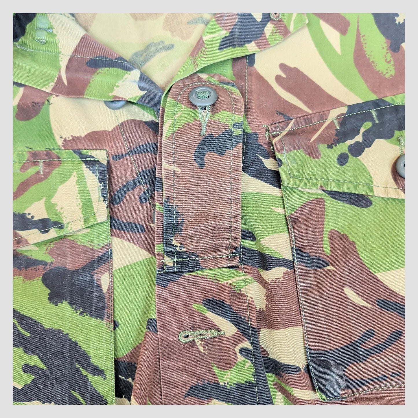 British Army DPM Combat Jacket Small Short 160/96 Woodland Camo Shirt by RewearableUK – | RewearableUK