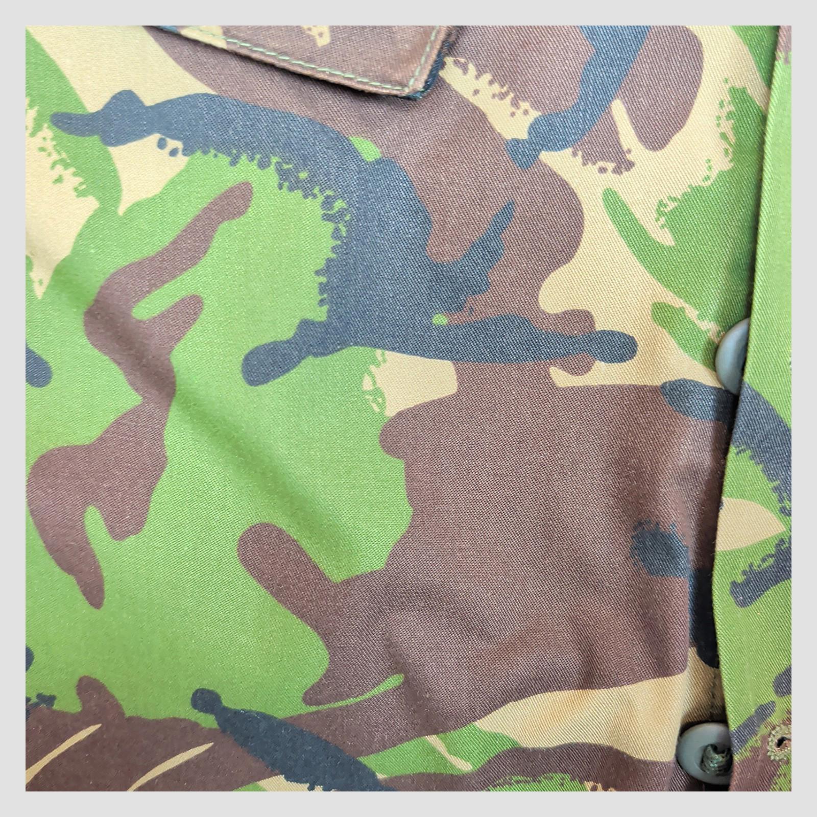 British Army DPM Combat Jacket Small Short 160/96 Woodland Camo Shirt by RewearableUK – | RewearableUK
