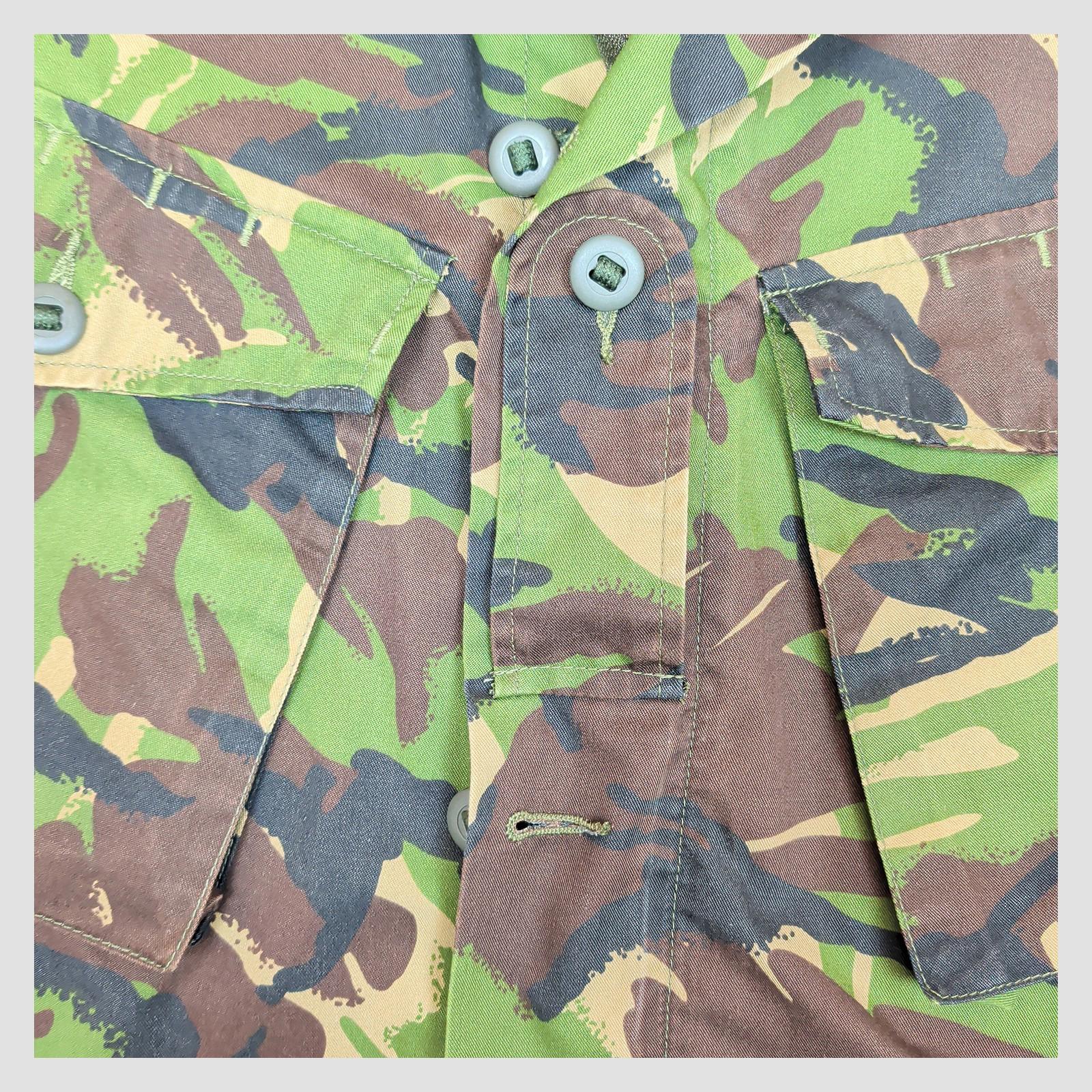 British Army DPM Combat Jacket Small Short 160/96 Woodland Camo Shirt by RewearableUK – | RewearableUK