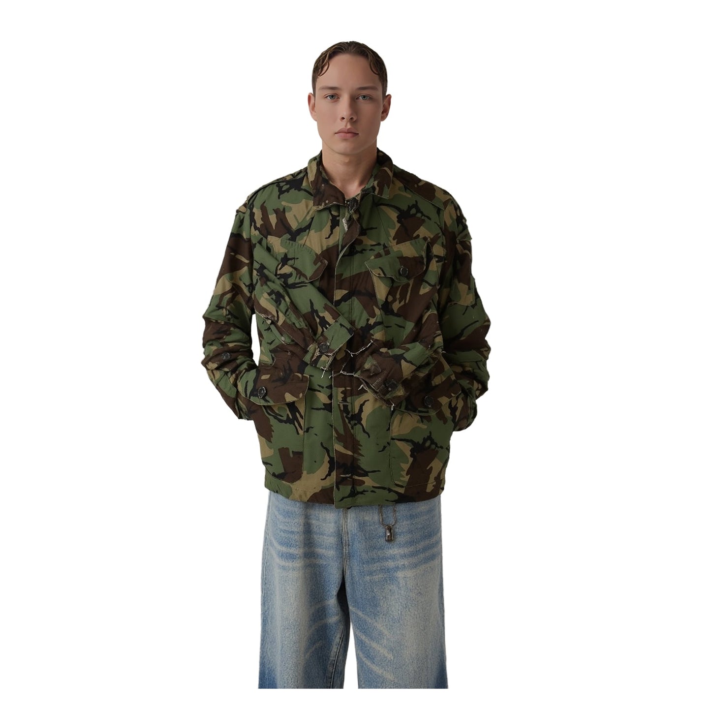 British Army DPM Combat Smock Jacket Size 1 Small Distressed Vintage Camo Surplu by RewearableUK – MILITARY | RewearableUK