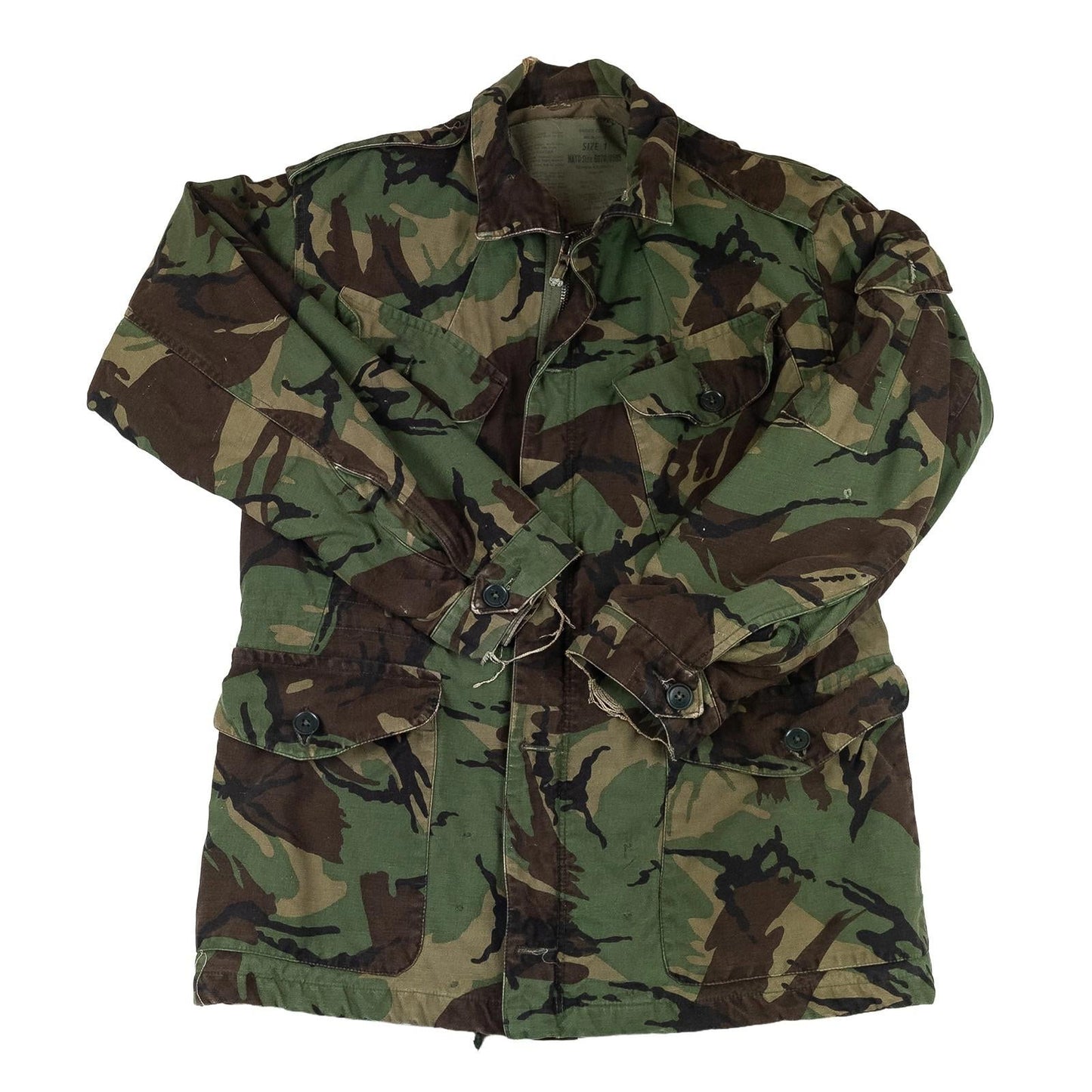 British Army DPM Combat Smock Jacket Size 1 Small Distressed Vintage Camo Surplu by RewearableUK – MILITARY | RewearableUK
