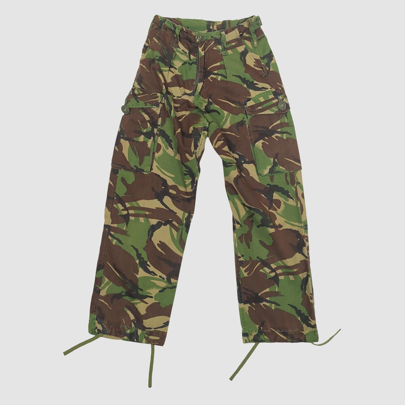 British Army DPM Combat Trousers Woodland Camo Cargo Pants 28W 28L by RewearableUK – MILITARY | RewearableUK