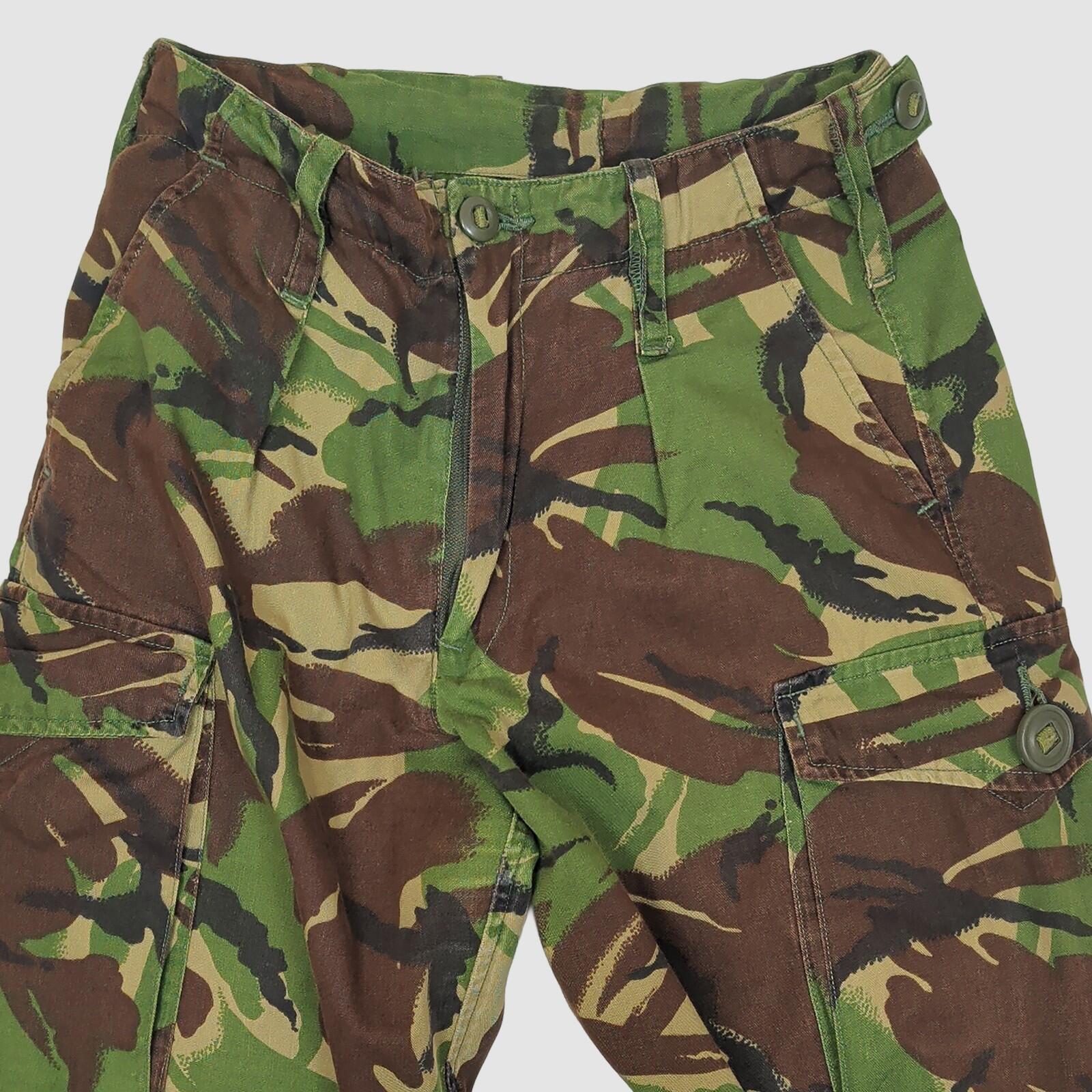 British Army DPM Combat Trousers Woodland Camo Cargo Pants 28W 28L by RewearableUK – MILITARY | RewearableUK