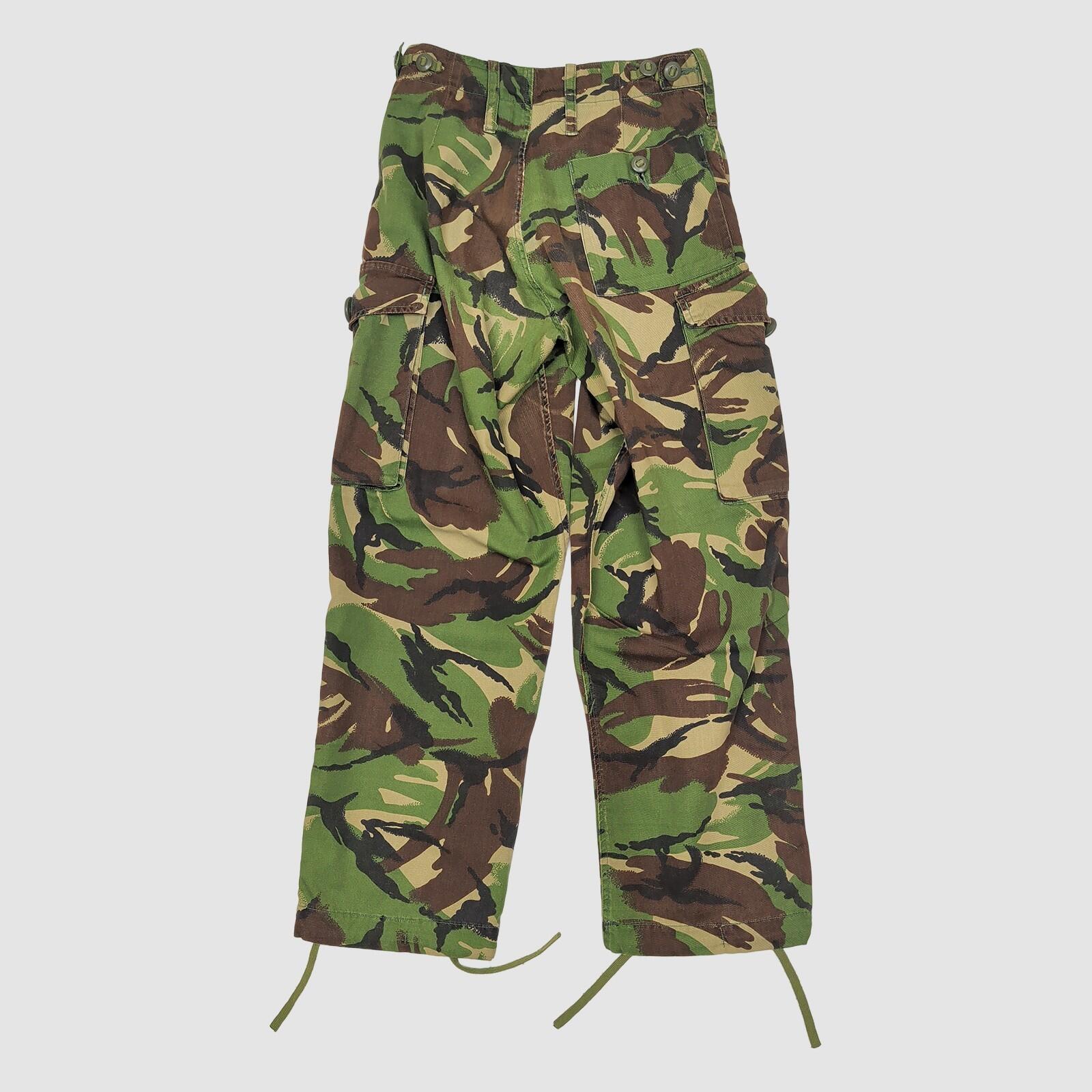 British Army DPM Combat Trousers Woodland Camo Cargo Pants 28W 28L by RewearableUK – MILITARY | RewearableUK