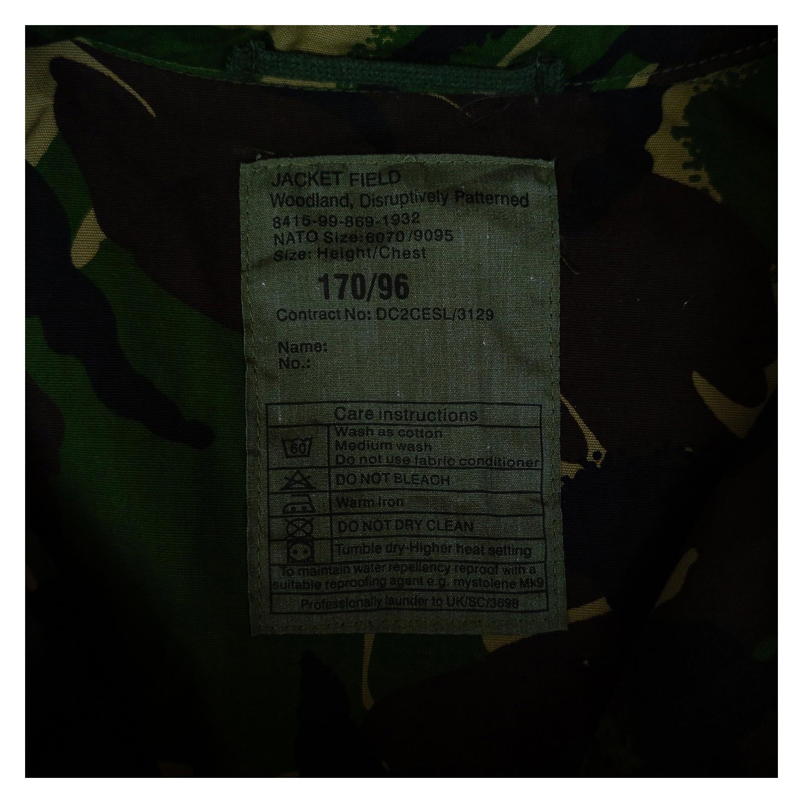 British Army DPM Field Jacket Combat Smock Military Surplus Men's Medium by RewearableUK – | RewearableUK