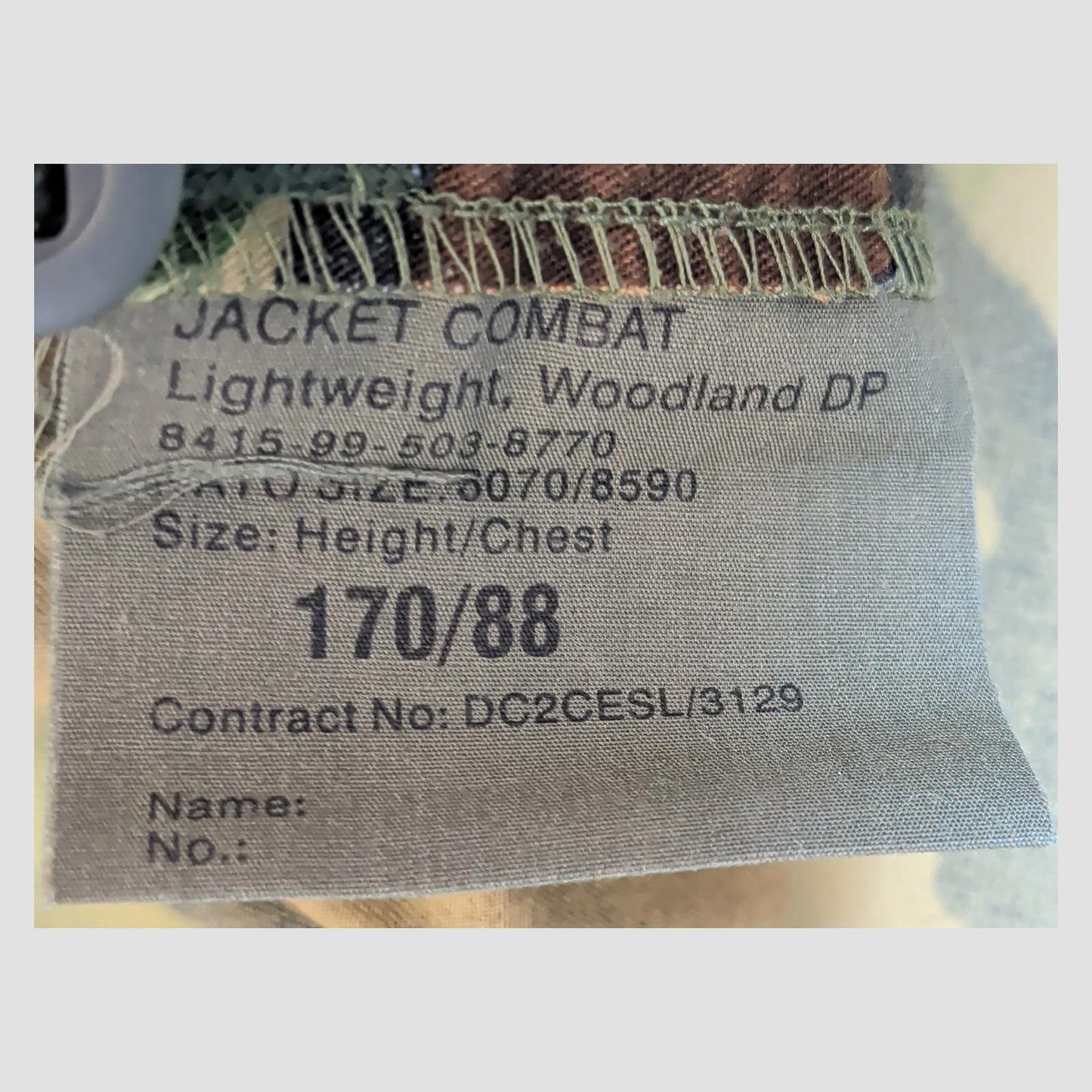 British Army DPM Jacket RAF Air Cadets 170/88 Small Woodland Camo by RewearableUK – | RewearableUK