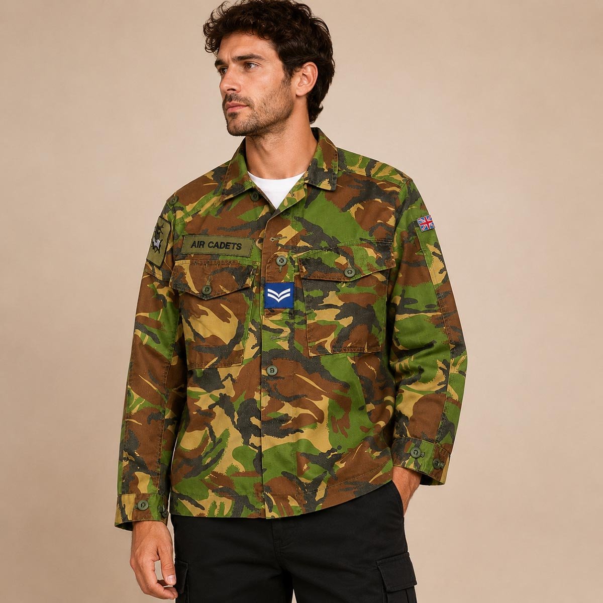 british army dpm jacket raf air cadets woodland camo shirt size 170 88 by Military Surplus – MILITARY | RewearableUK