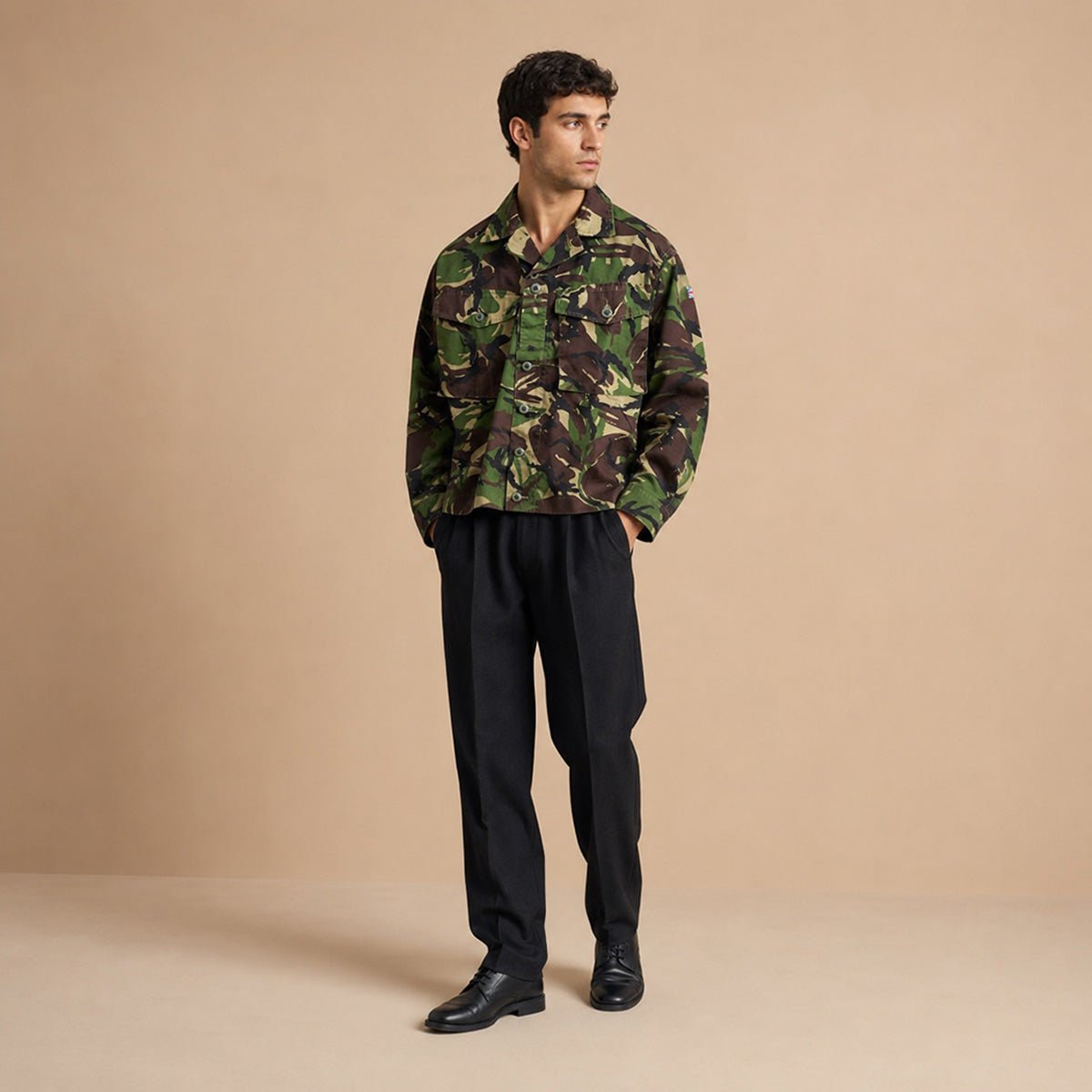 British Army DPM Lightweight Combat Jacket 160/88 Small Name Tape – Military product photo 1 | RewearableUK