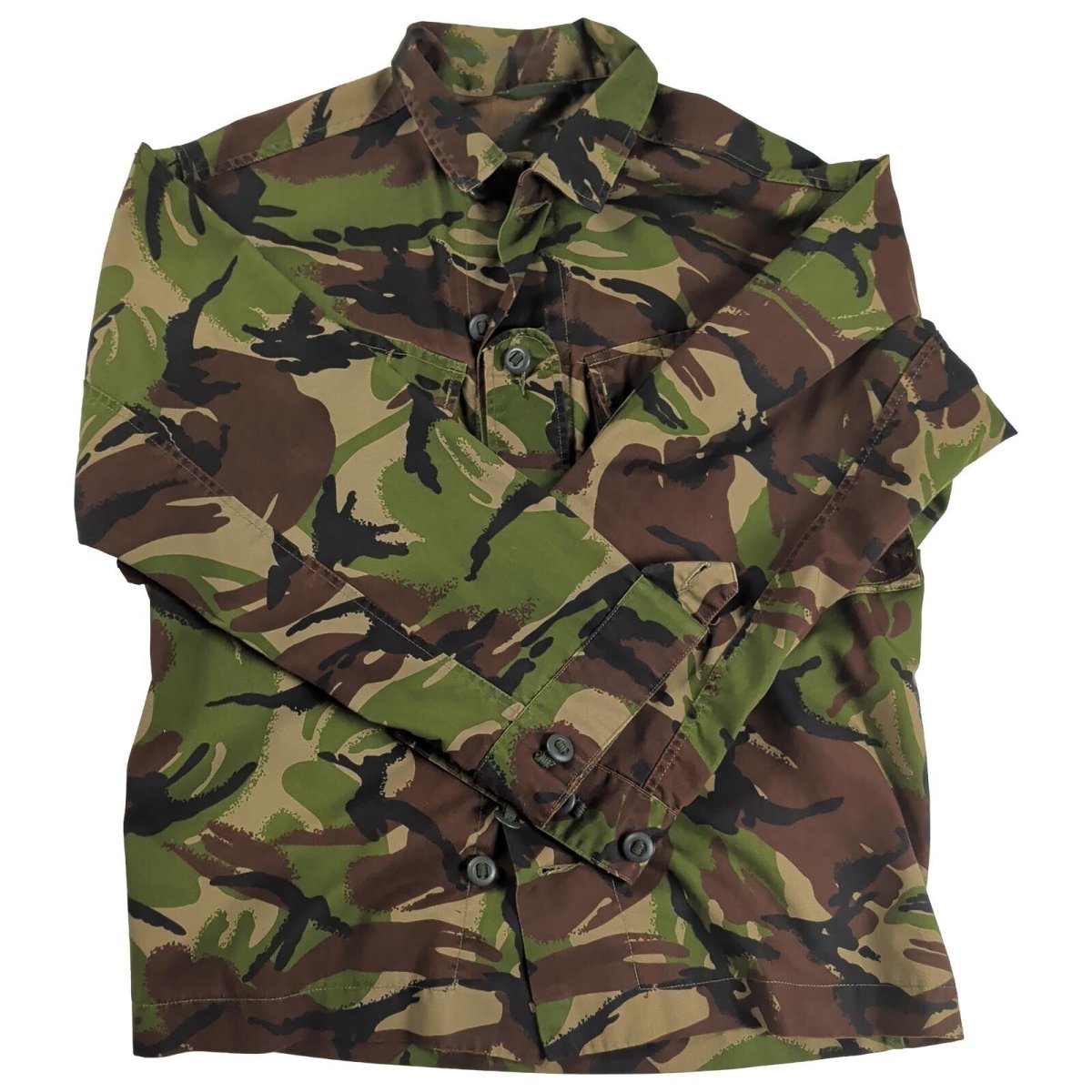 British Army DPM Lightweight Combat Jacket 160/88 Small Name Tape – product photo 1 | RewearableUK