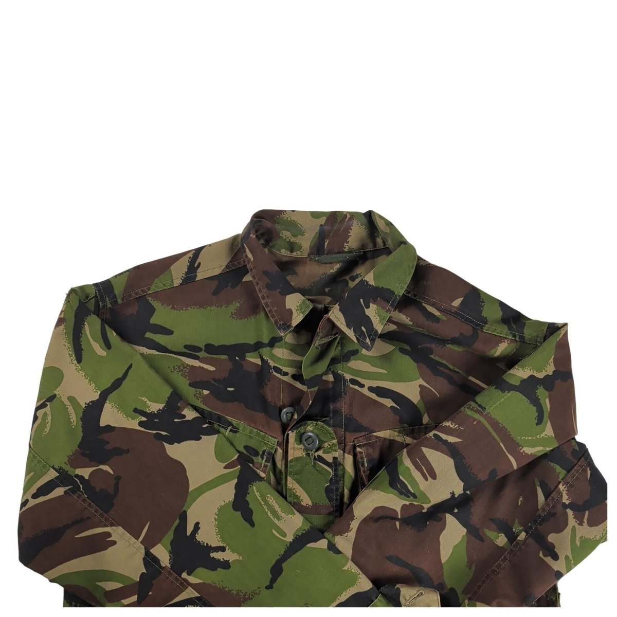 British Army DPM Lightweight Combat Jacket 160/88 Small Name Tape – product photo 2 | RewearableUK
