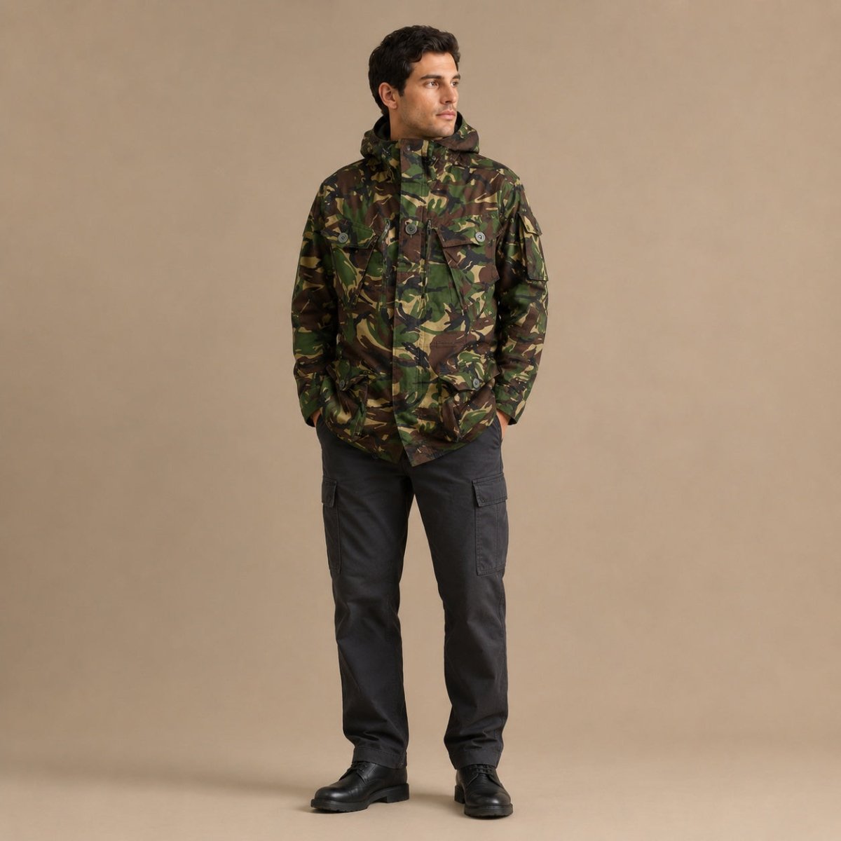 British Army DPM Windproof Combat Smock Woodland Camo 180/96 Medium – Military product photo 1 | RewearableUK