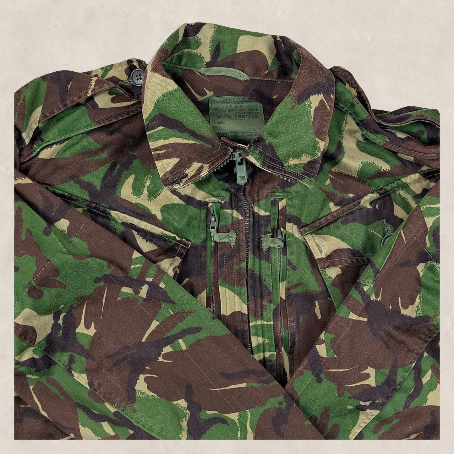 British Army DPM Woodland Combat Smock Jacket 190/112 Heavy Field Parka by RewearableUK – | RewearableUK