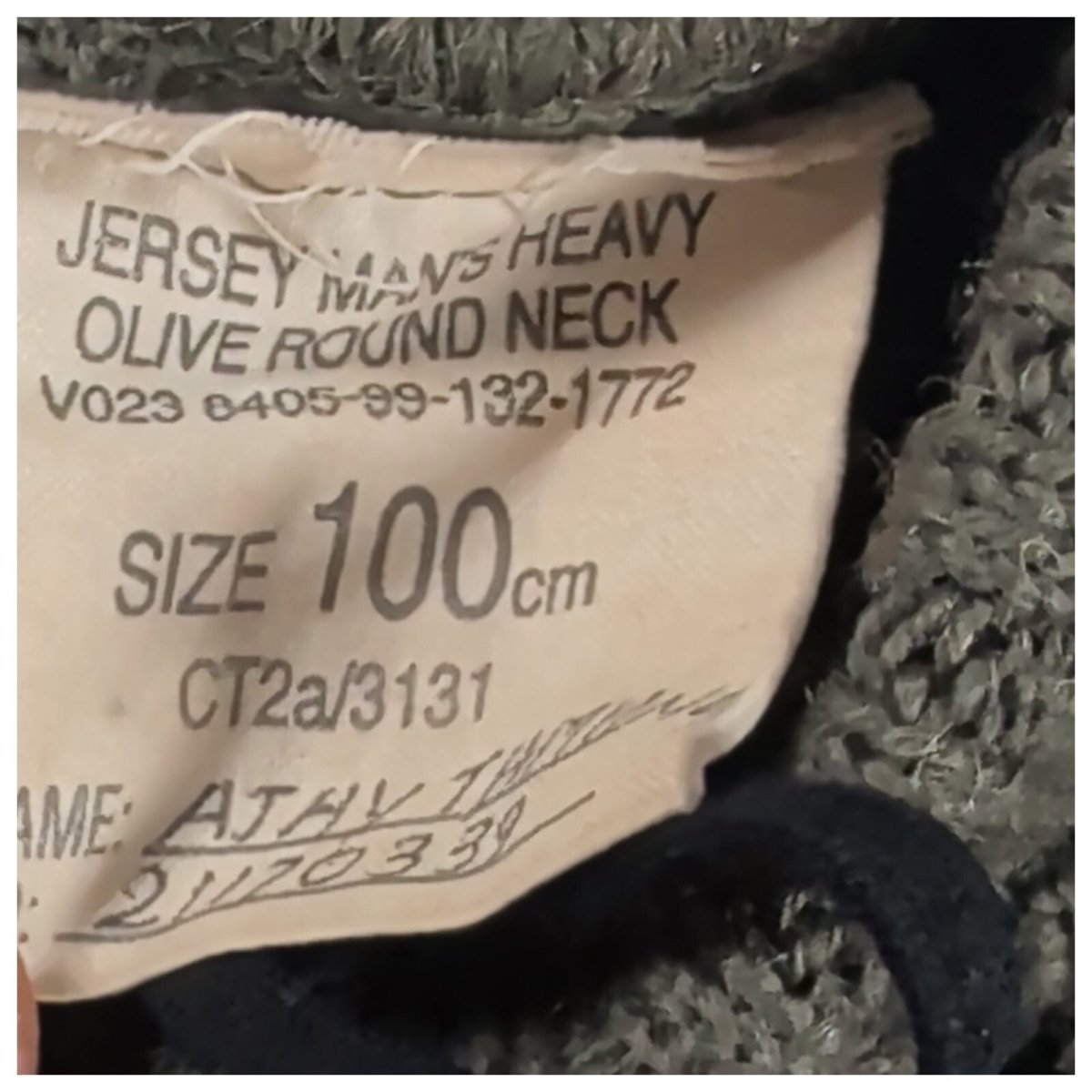 British Army Heavy Wool Commando Jumper 100cm Sergeant Rank – product photo 5 | RewearableUK