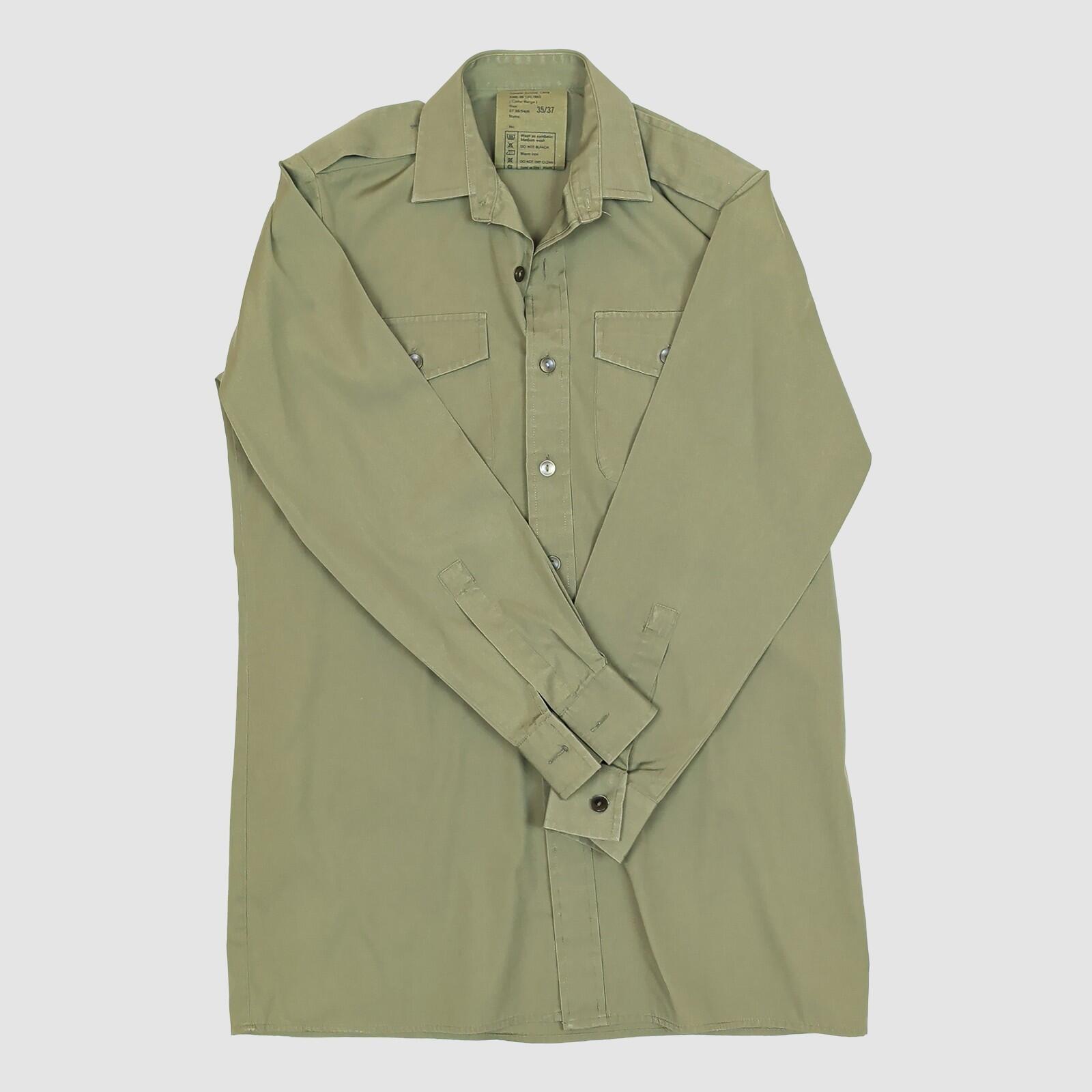 British Army Mens General Service Olive Shirt Long Sleeve Size 35/37 by military surplus – | RewearableUK