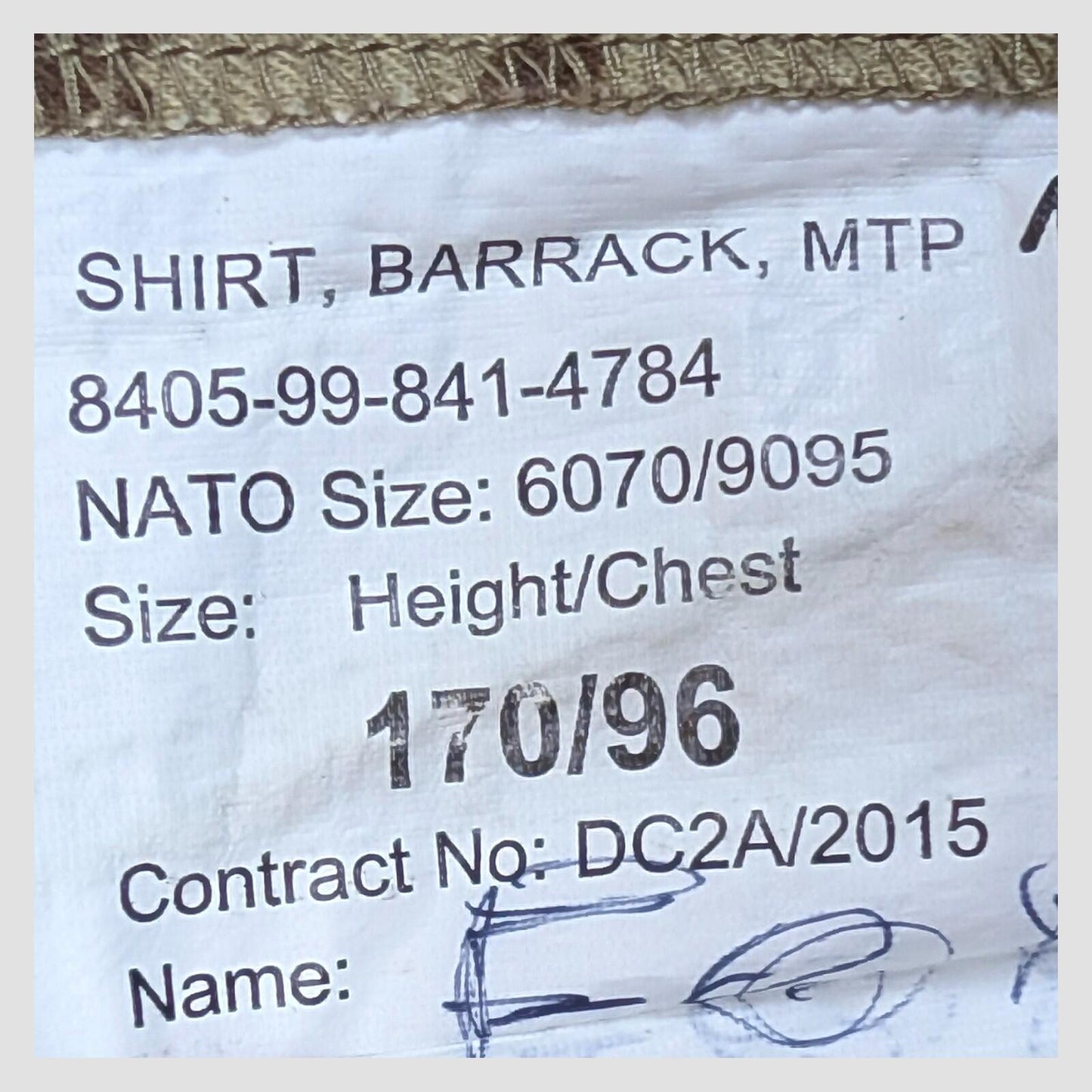 British Army MTP Barrack Shirt Combat Jacket 170/96 Military Surplus by RewearableUK – | RewearableUK