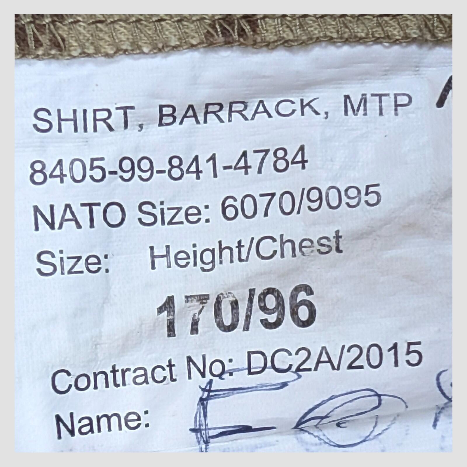 British Army MTP Barrack Shirt Combat Jacket 170/96 Military Surplus by RewearableUK – | RewearableUK