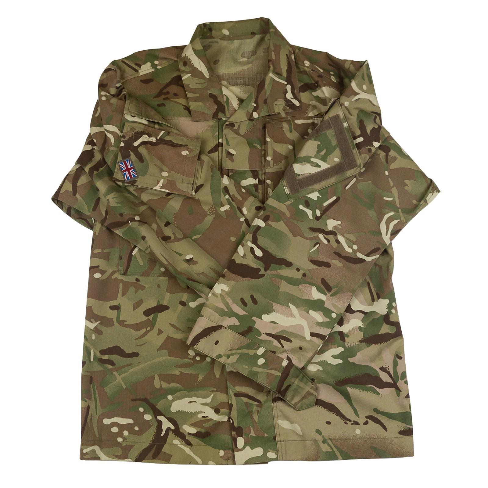 British Army MTP Camo Combat Shirt Temperate Military Surplus Men's Small by RewearableUK – | RewearableUK