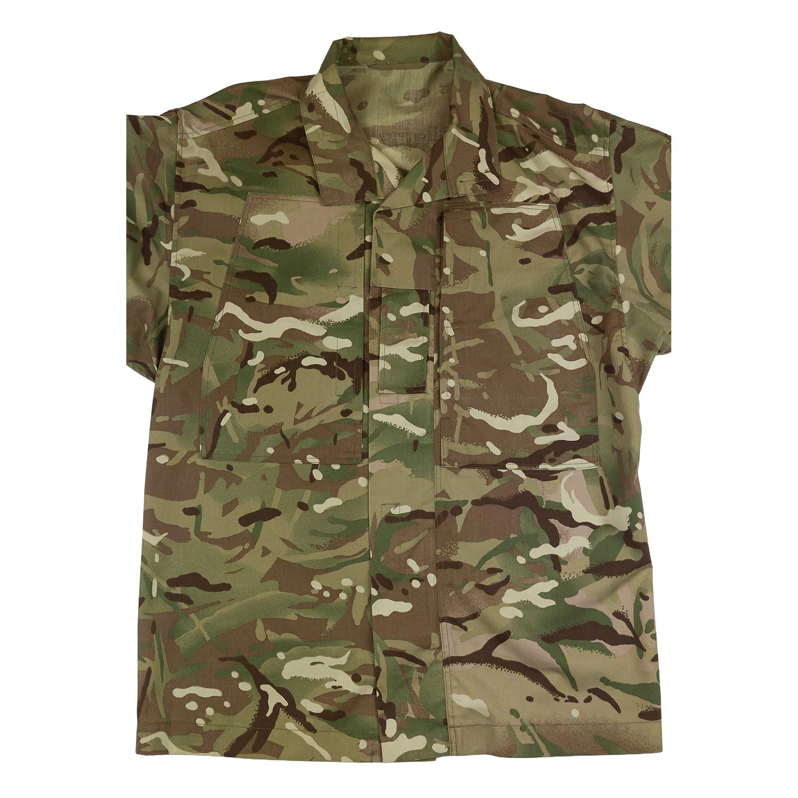 British Army MTP Camo Combat Shirt Temperate Military Surplus Men's Small by RewearableUK – | RewearableUK