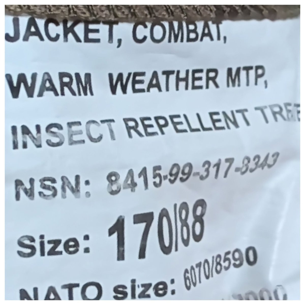 British Army MTP Warm Weather Combat Jacket 170/88 Small RAF Cadets – product photo 7 | RewearableUK