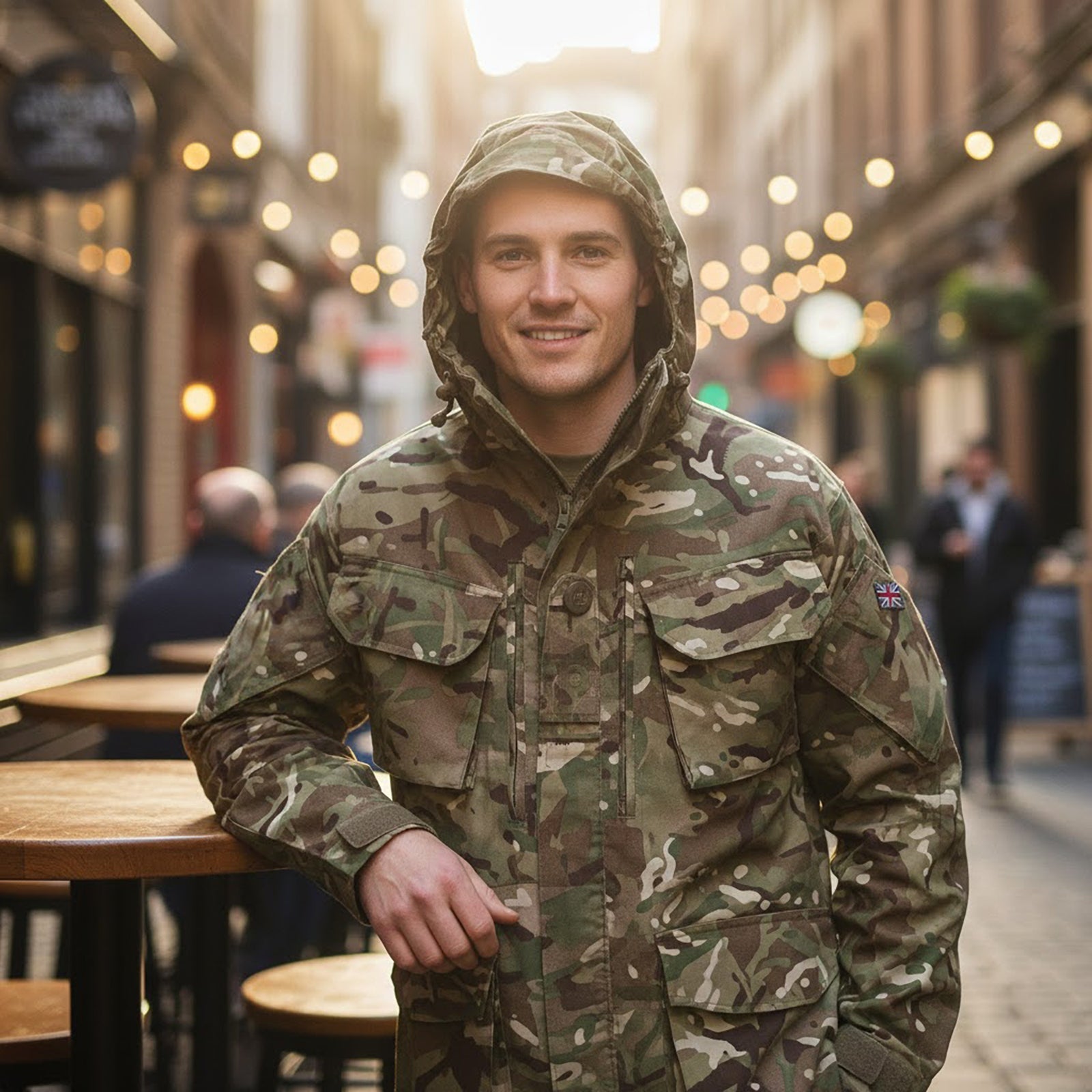 British Army MTP Windproof Combat Smock Hooded Jacket | Men's Medium Short by RewearableUK – MILITARY | RewearableUK