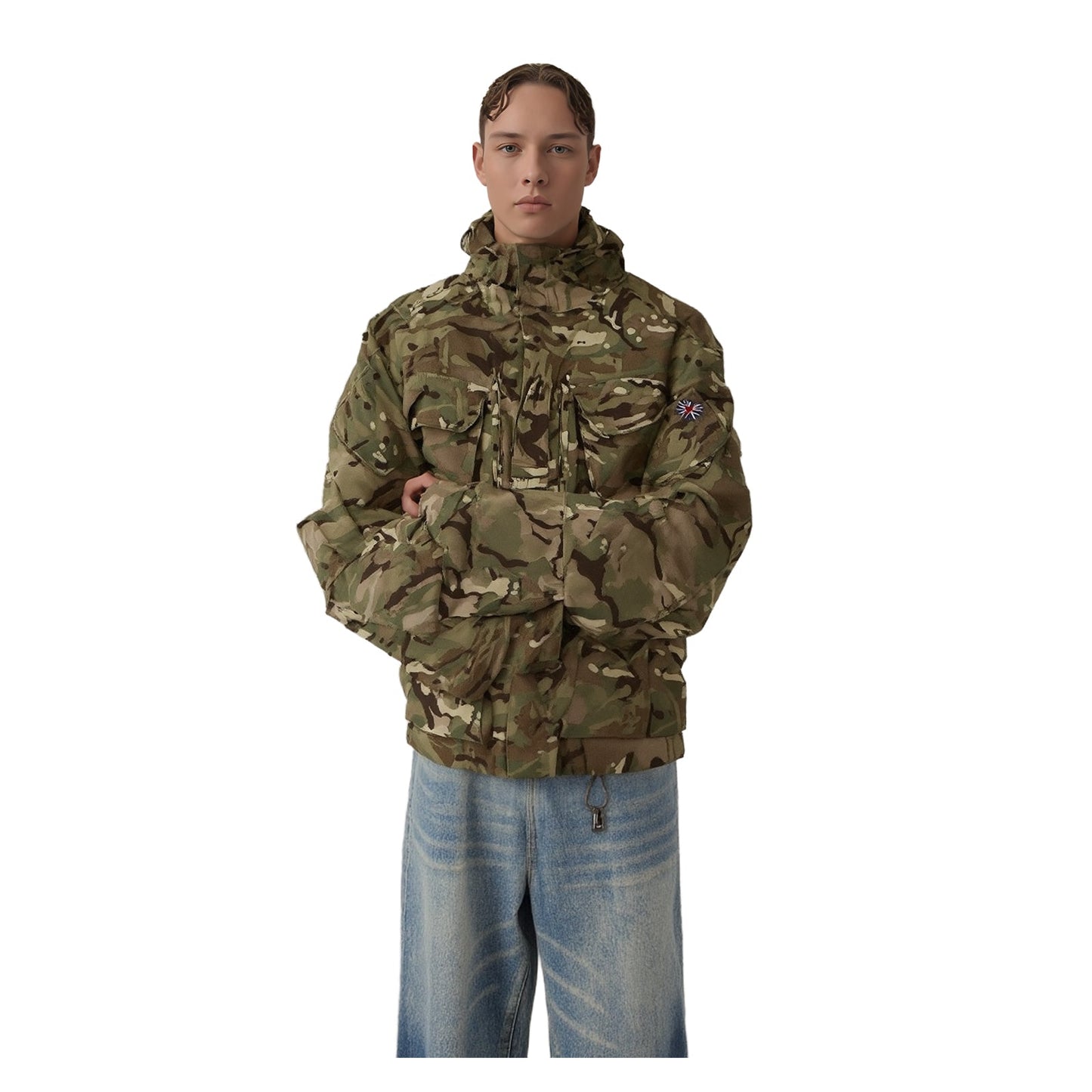 British Army MTP Windproof Combat Smock Hooded Jacket | Men's Medium Short by RewearableUK – | RewearableUK