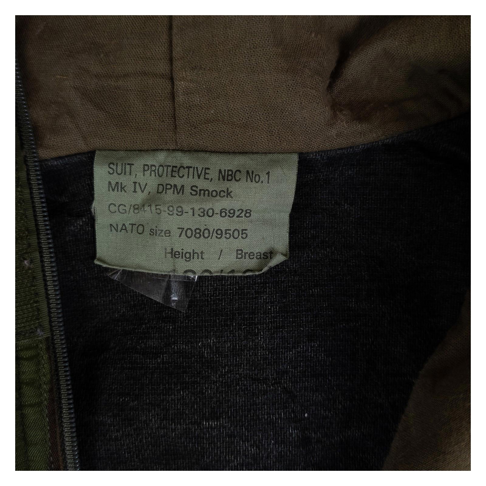 British Army NBC No.1 Mk IV Smock Jacket DPM Camo Size 180/100 Large Surplus by RewearableUK – MILITARY | RewearableUK