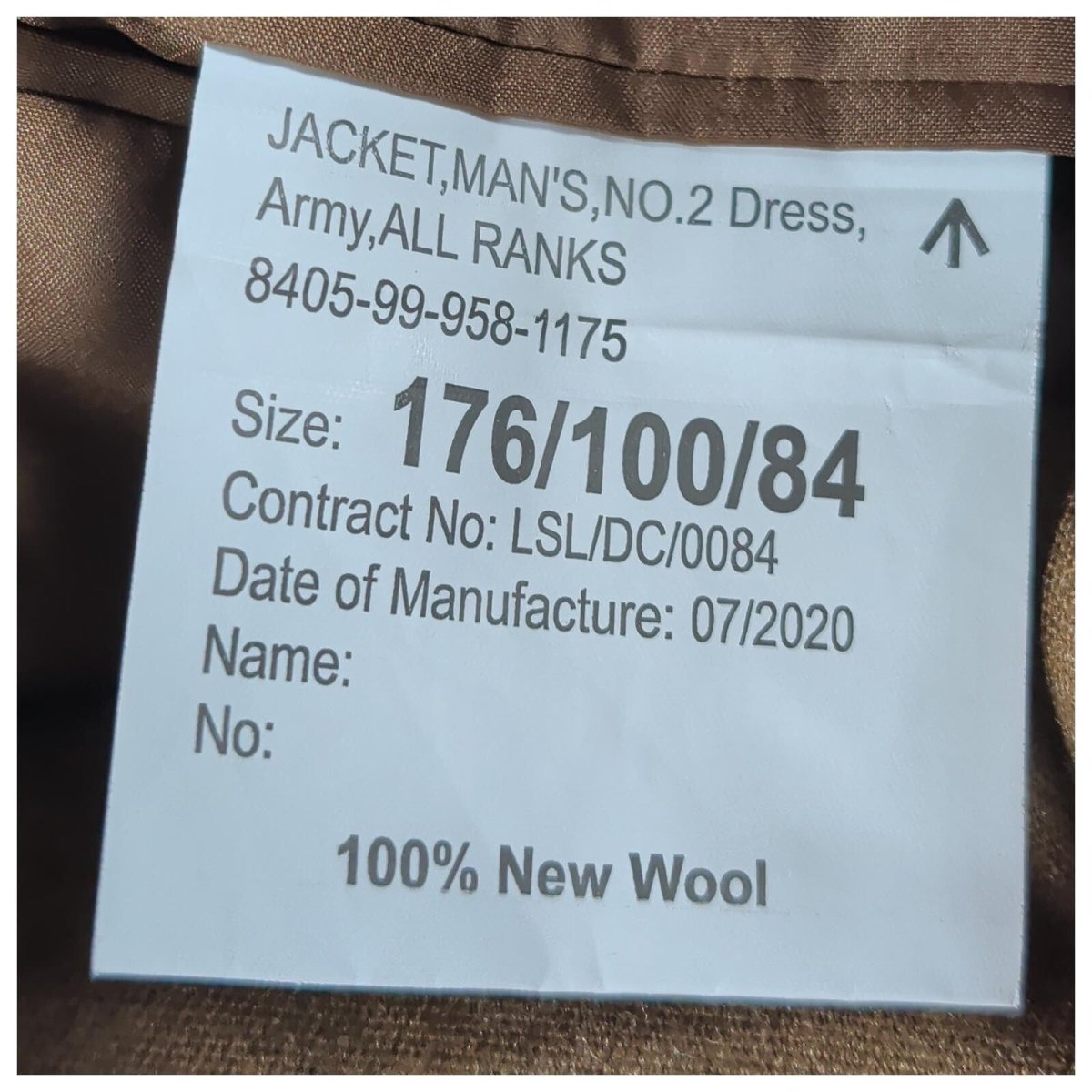 British Army No.2 Dress Jacket 176/100/84 Light Dragoons Sergeant – product photo 8 | RewearableUK