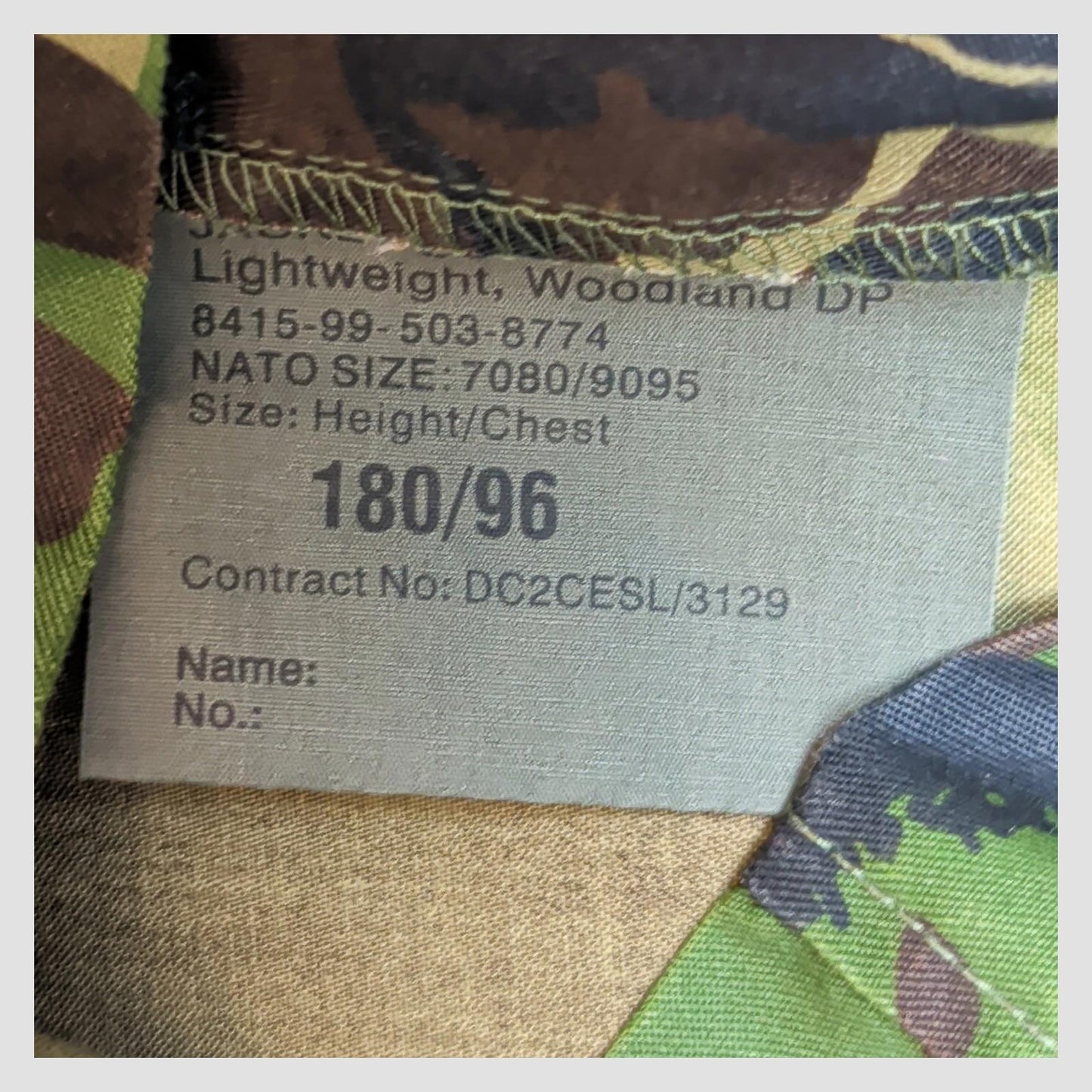 British Army RAF 138 EAW DPM Combat Jacket 180/96 Military Shirt by RewearableUK – | RewearableUK
