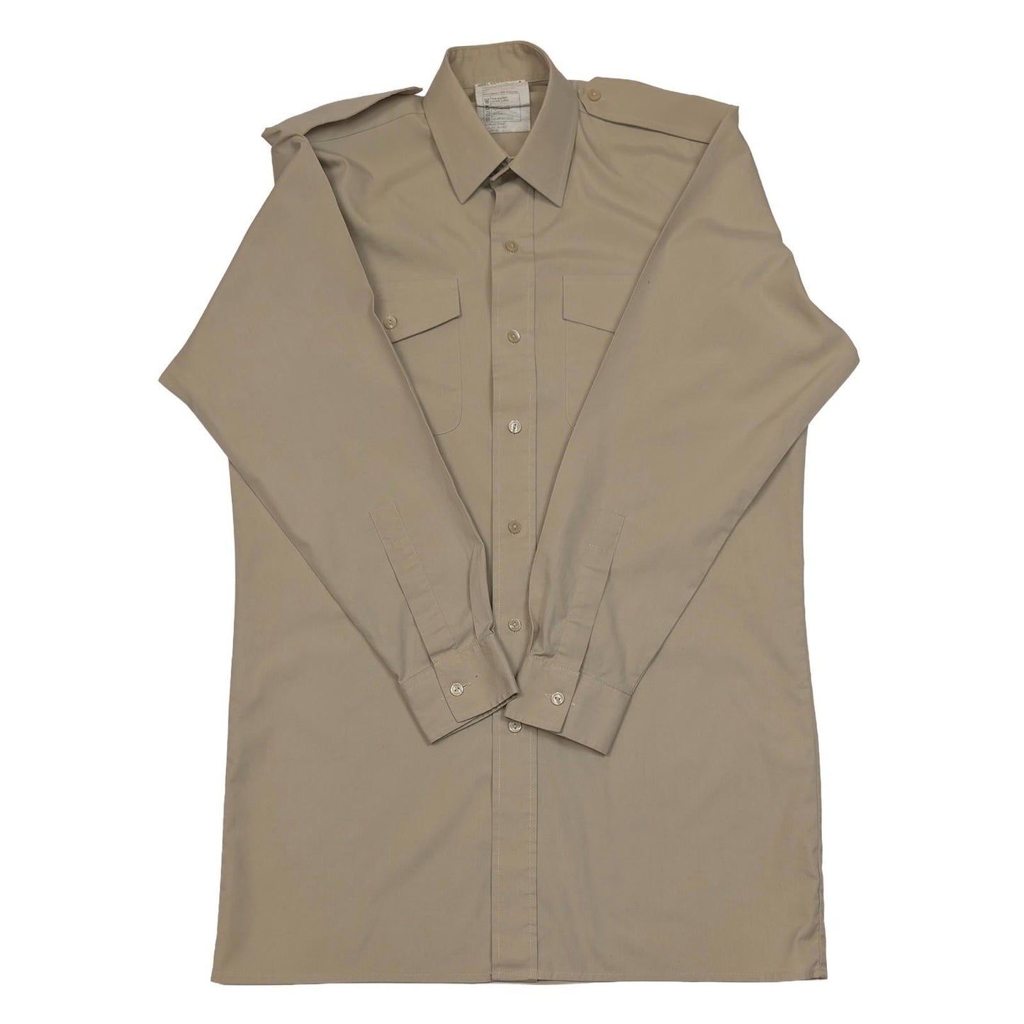 British Army Shirt Fawn All Ranks Long Sleeve Collar 37 (14.5") Military Surplus by RewearableUK – | RewearableUK