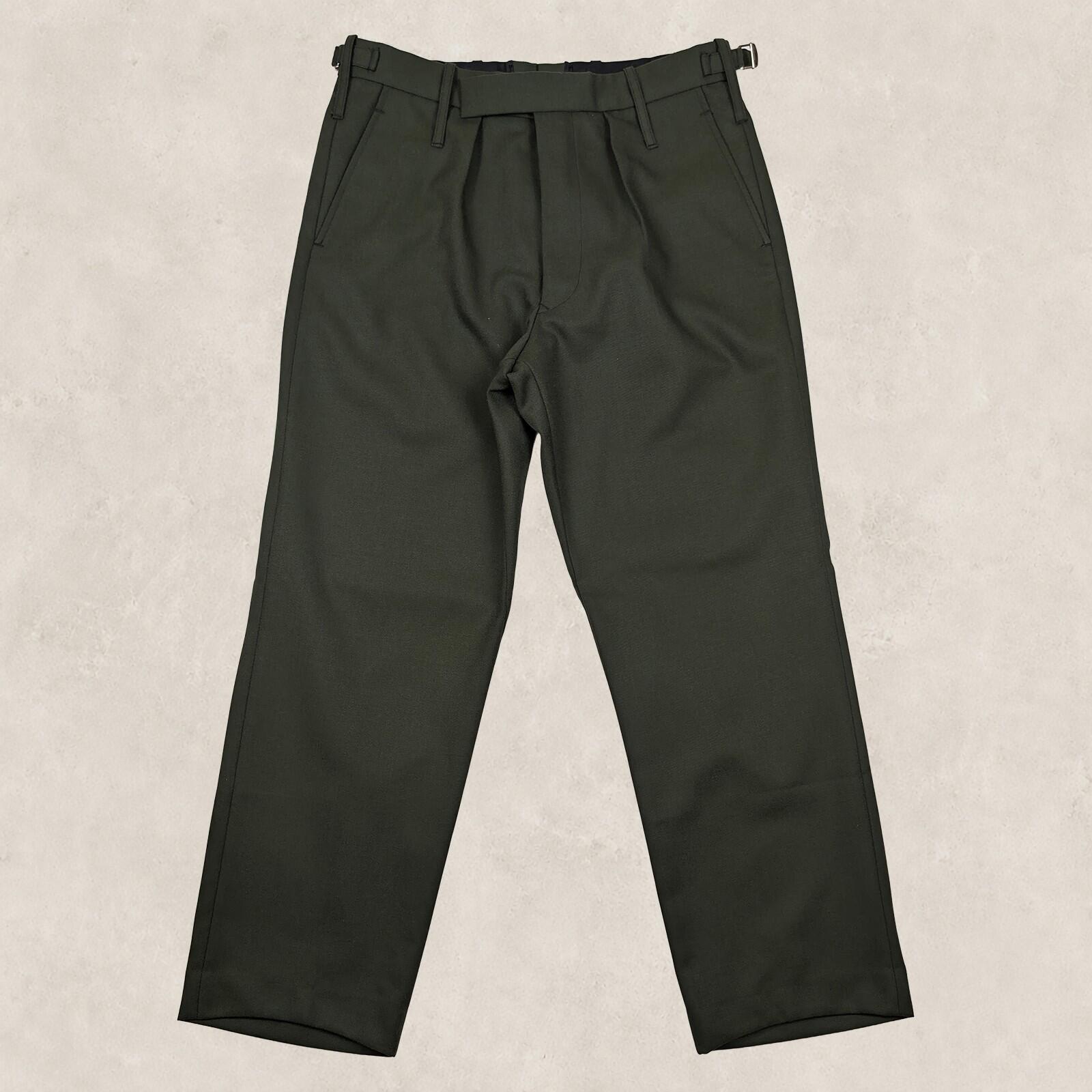 british army surplus barrack dress trousers green pants size w 34 l 30 mens by RewearableUK – | RewearableUK