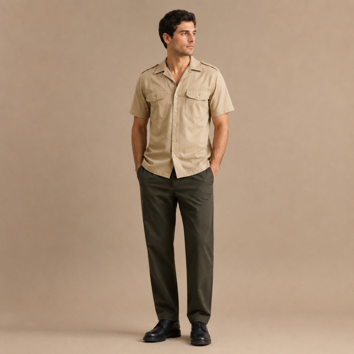 British Army Tropical Stone Shirt 38cm Short Sleeve – Shirt product photo 1 | RewearableUK