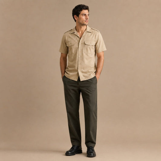 British Army Tropical Stone Shirt 38cm Short Sleeve – Shirt product photo 1 | RewearableUK