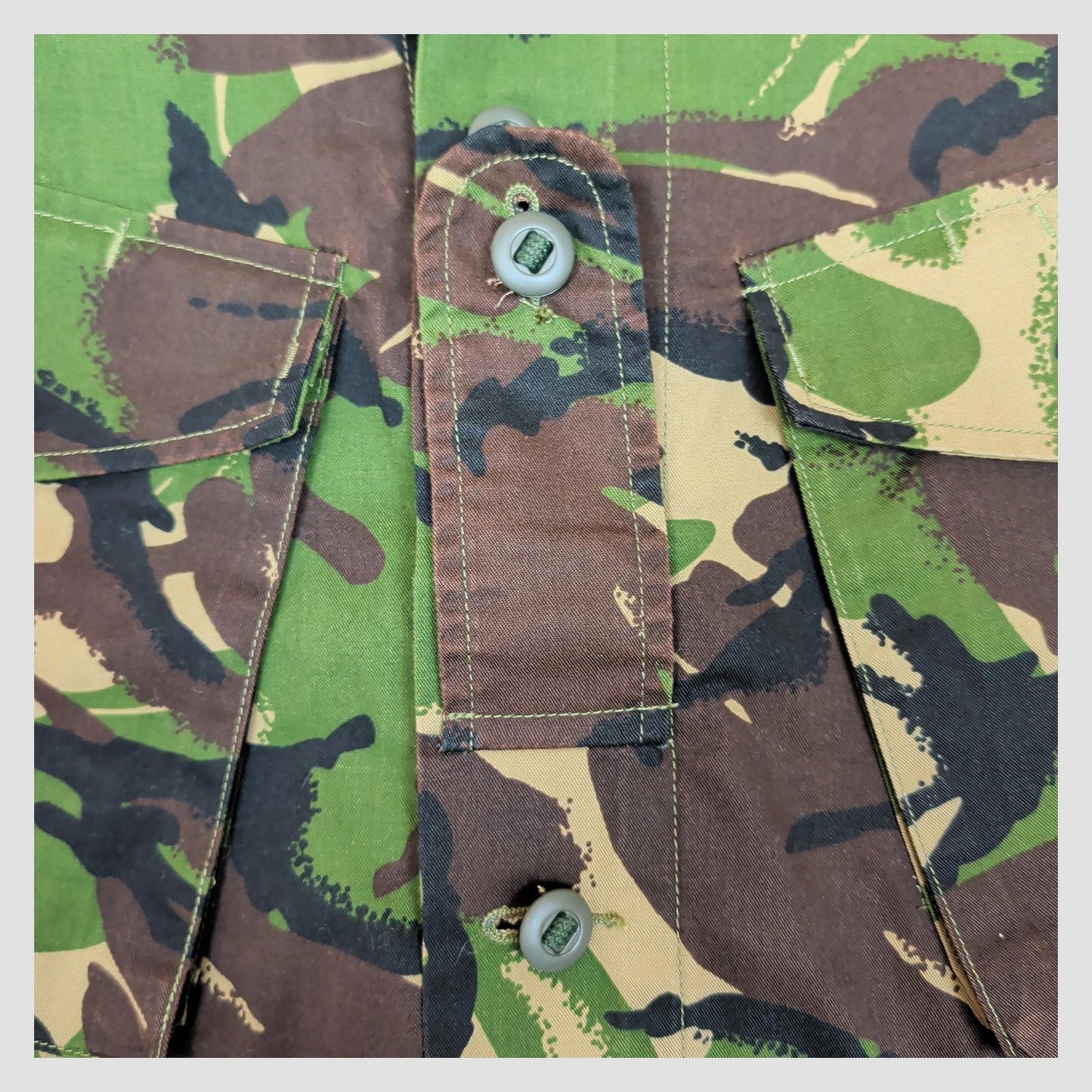 British Army Woodland DPM Combat Jacket 160/96 Lightweight Military Shirt by RewearableUK – | RewearableUK
