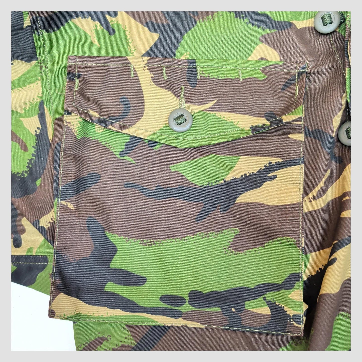 British Army Woodland DPM Combat Jacket 170/112 Military Shirt Large by RewearableUK – | RewearableUK