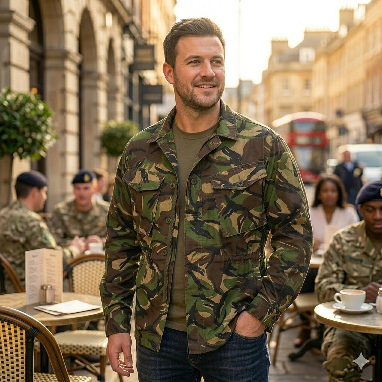 british army woodland dpm lightweight combat jacket 170 88 small camo green by RewearableUK – MILITARY | RewearableUK