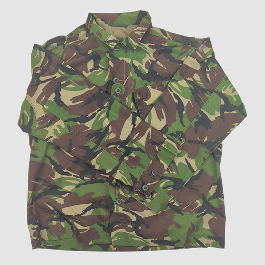 British Army Woodland DPM Lightweight Combat Jacket 170/112 Union Flag by RewearableUK – | RewearableUK