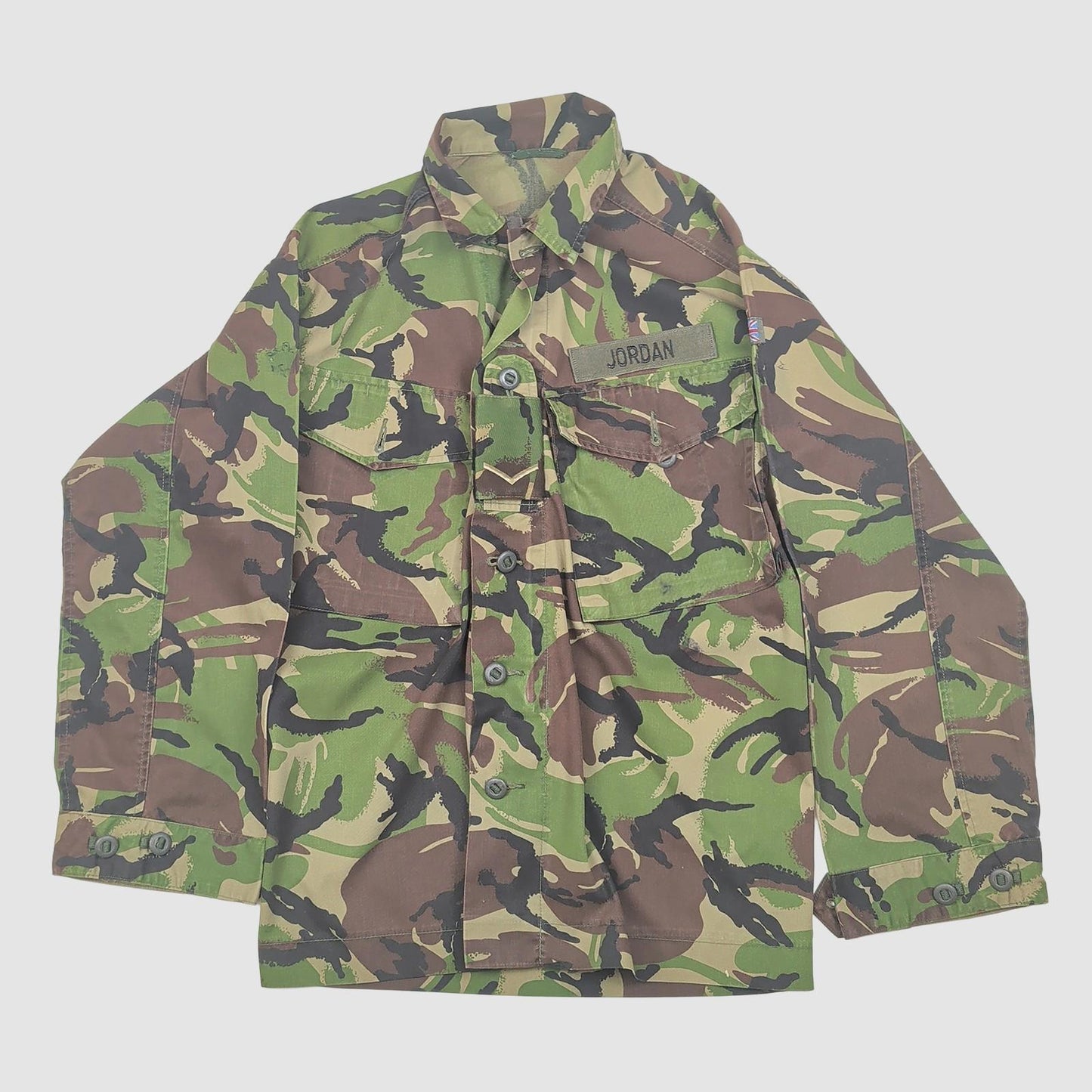 british army woodland dpm lightweight combat jacket 170/88 small camo green uk by RewearableUK – | RewearableUK